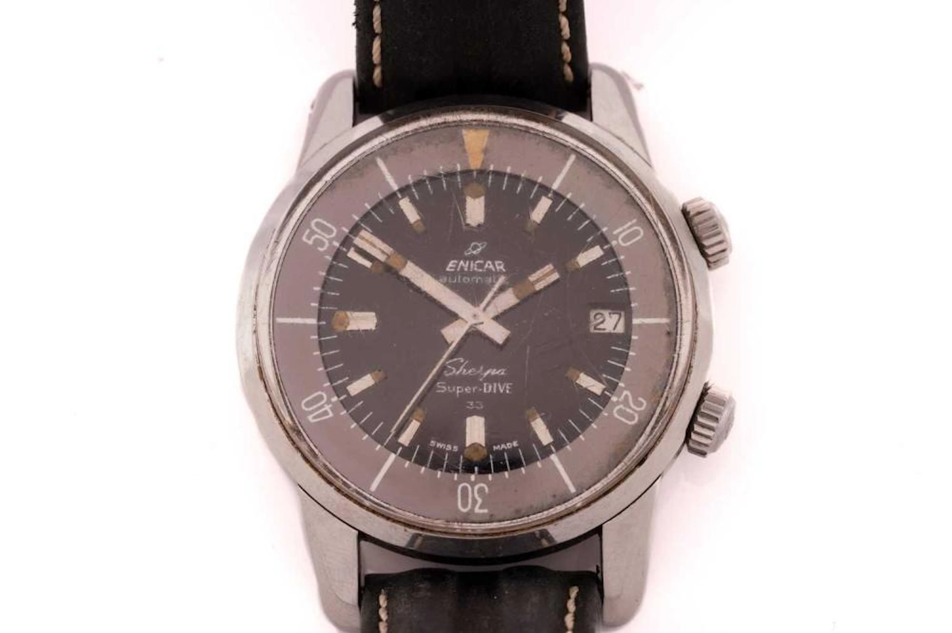An Enicar Sherpa super-dive watch