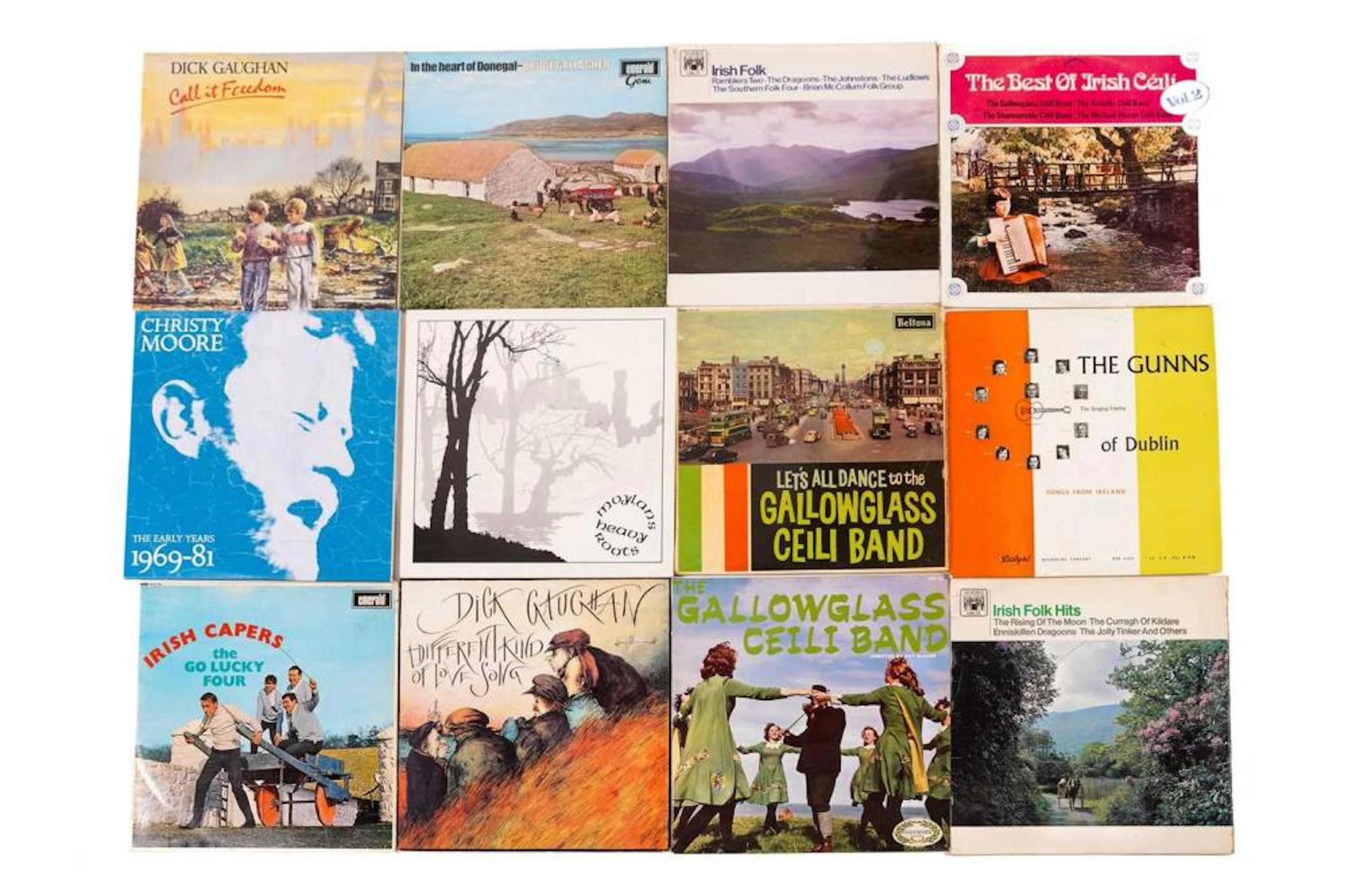 20 Irish Folk vinyl LPs including The Go Lucky Four- Irish Capers