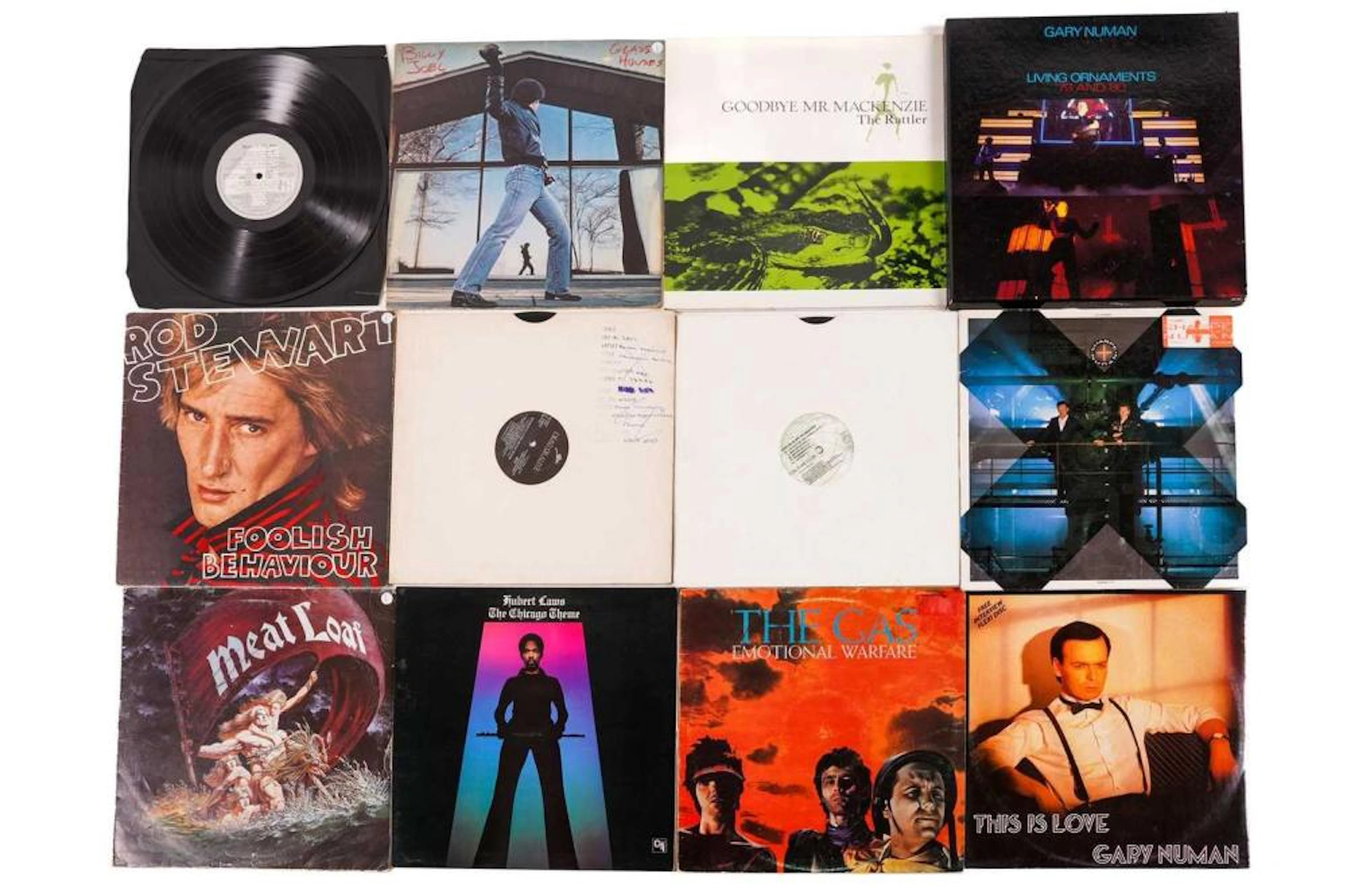 25 80s & 90s vinyl LPs including Legs Diamond- Land of the Gun