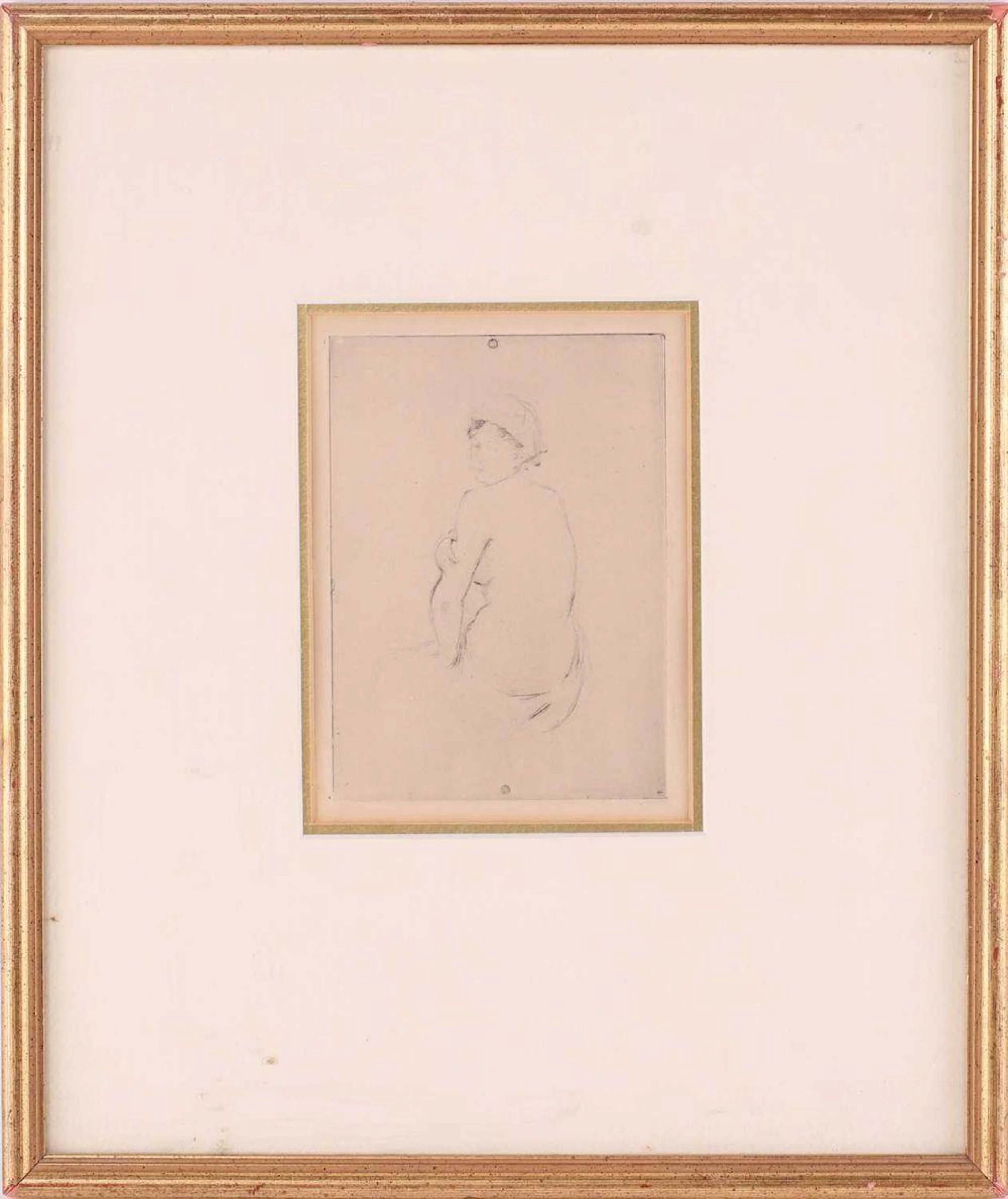 Berthe Morisot (1841 - 1895) 'Nu de Dos'