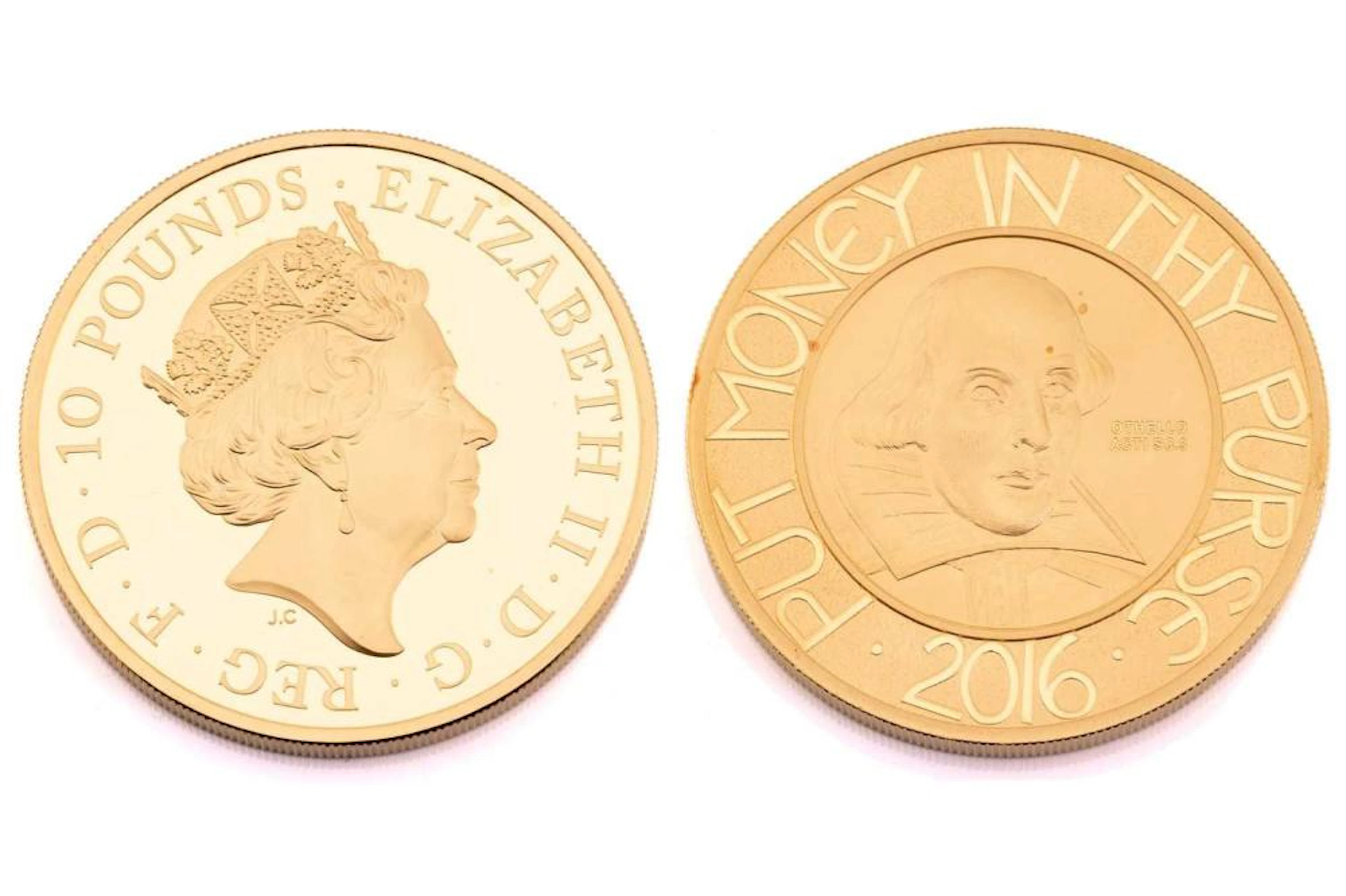The Royal Mint 2016 William Shakespeare 5oz Gold Proof Coin
