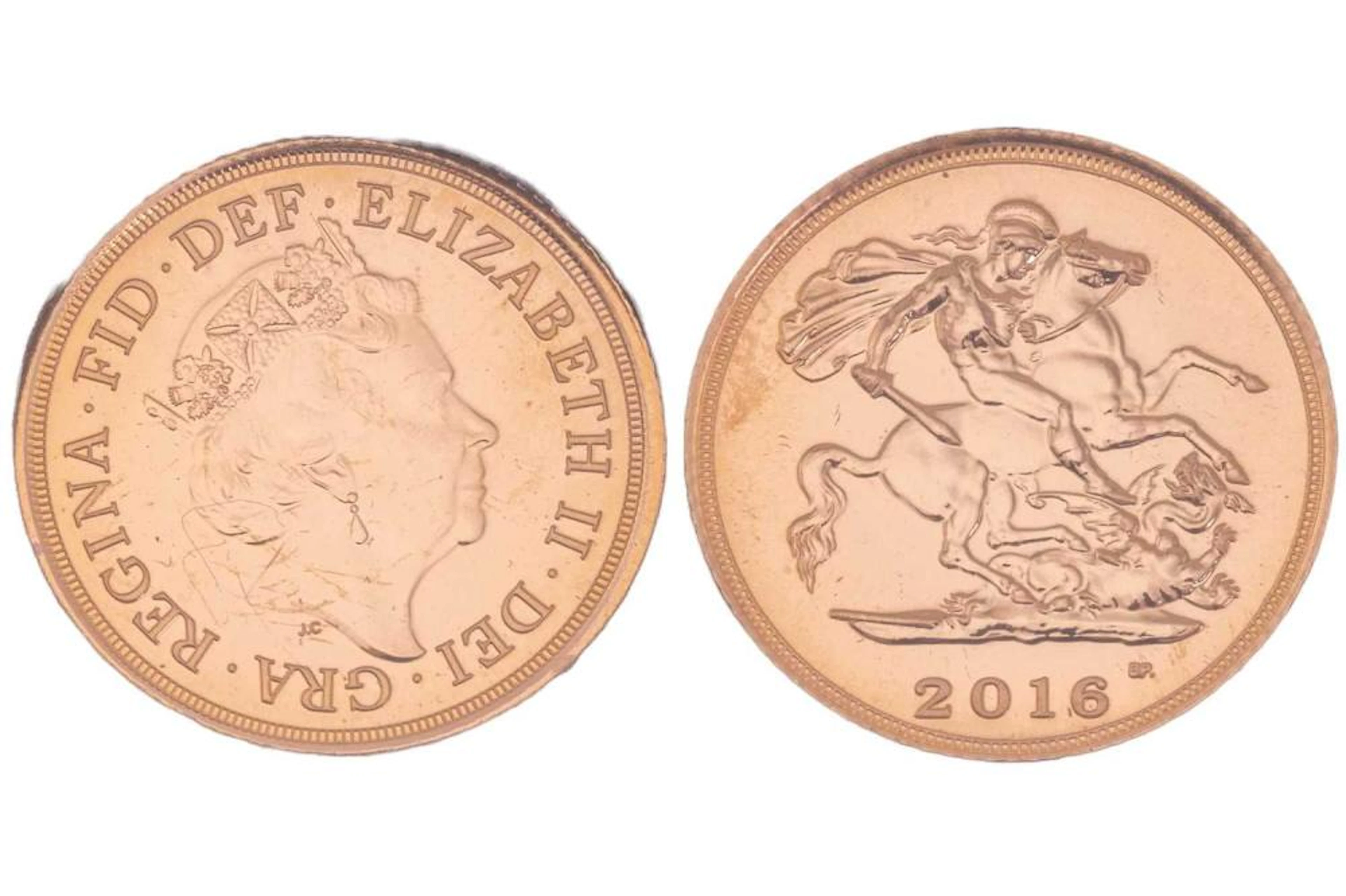 An Elizabeth II proof half sovereign, dated 2016, in sealed capsule.