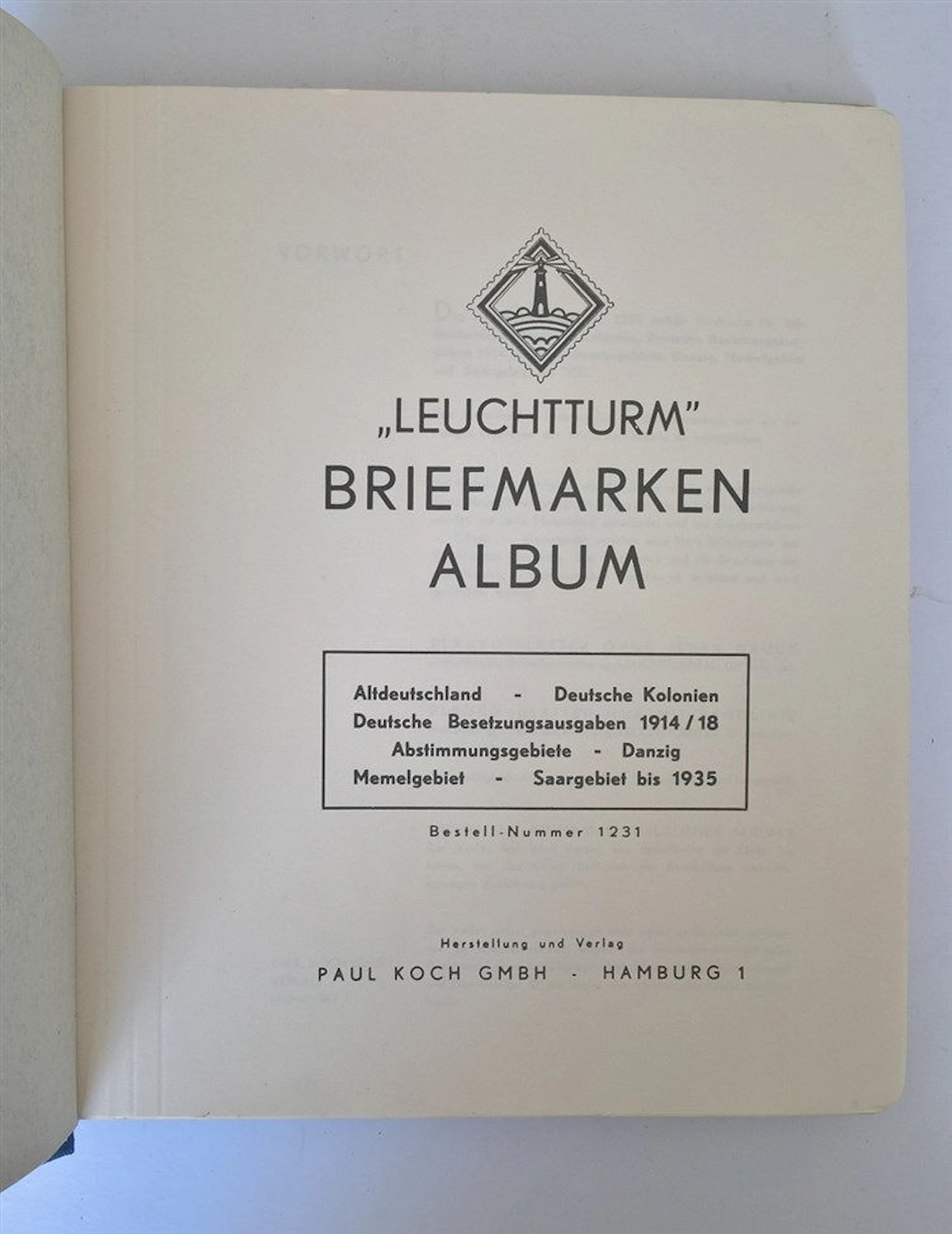 Leuchtturm' Briefmarken Album; Altdeutschland - De