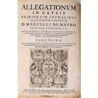 De Mauro - Allegationum in causis praesertim feudalibus