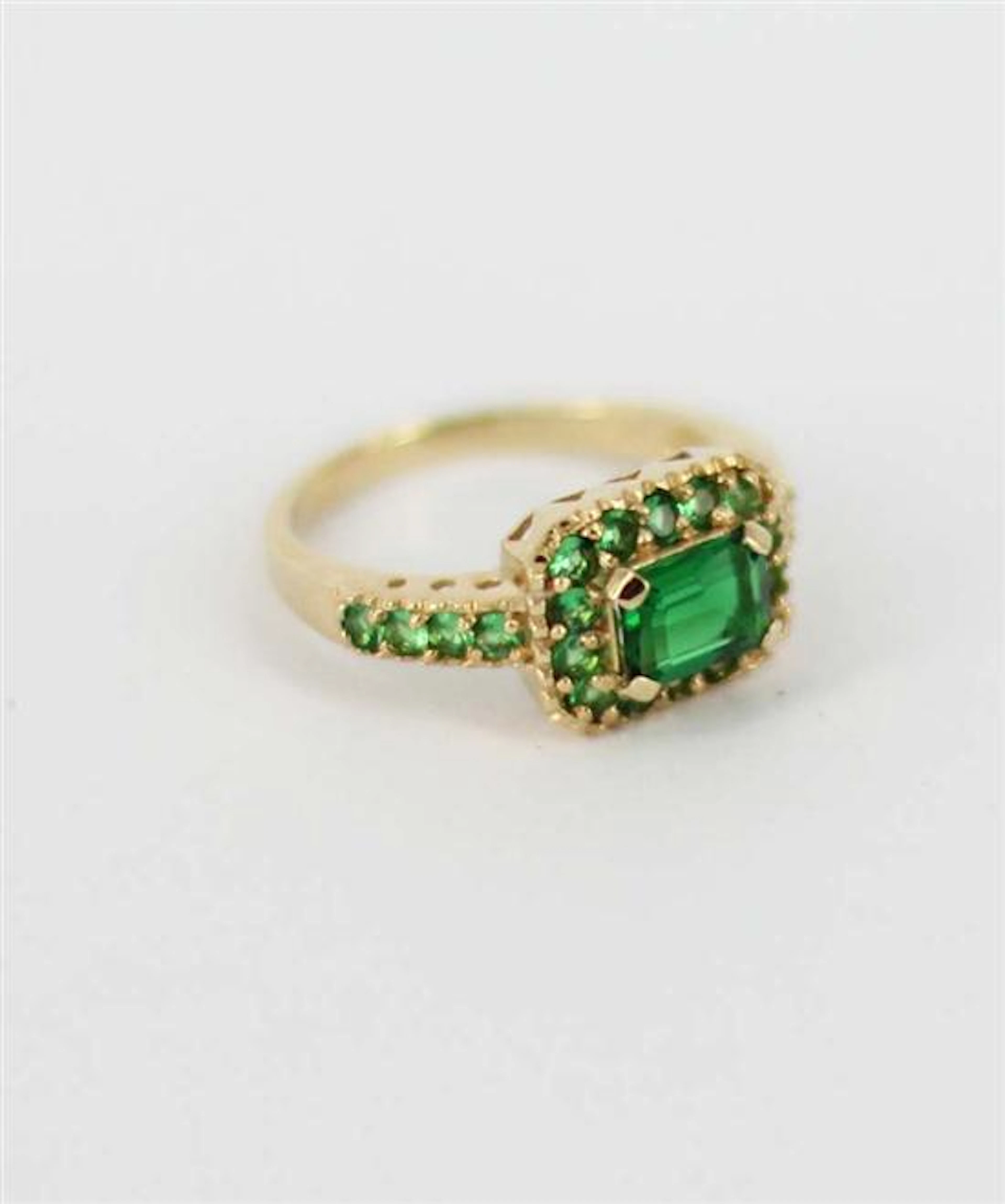 A MOLDAVITE DRESS RING