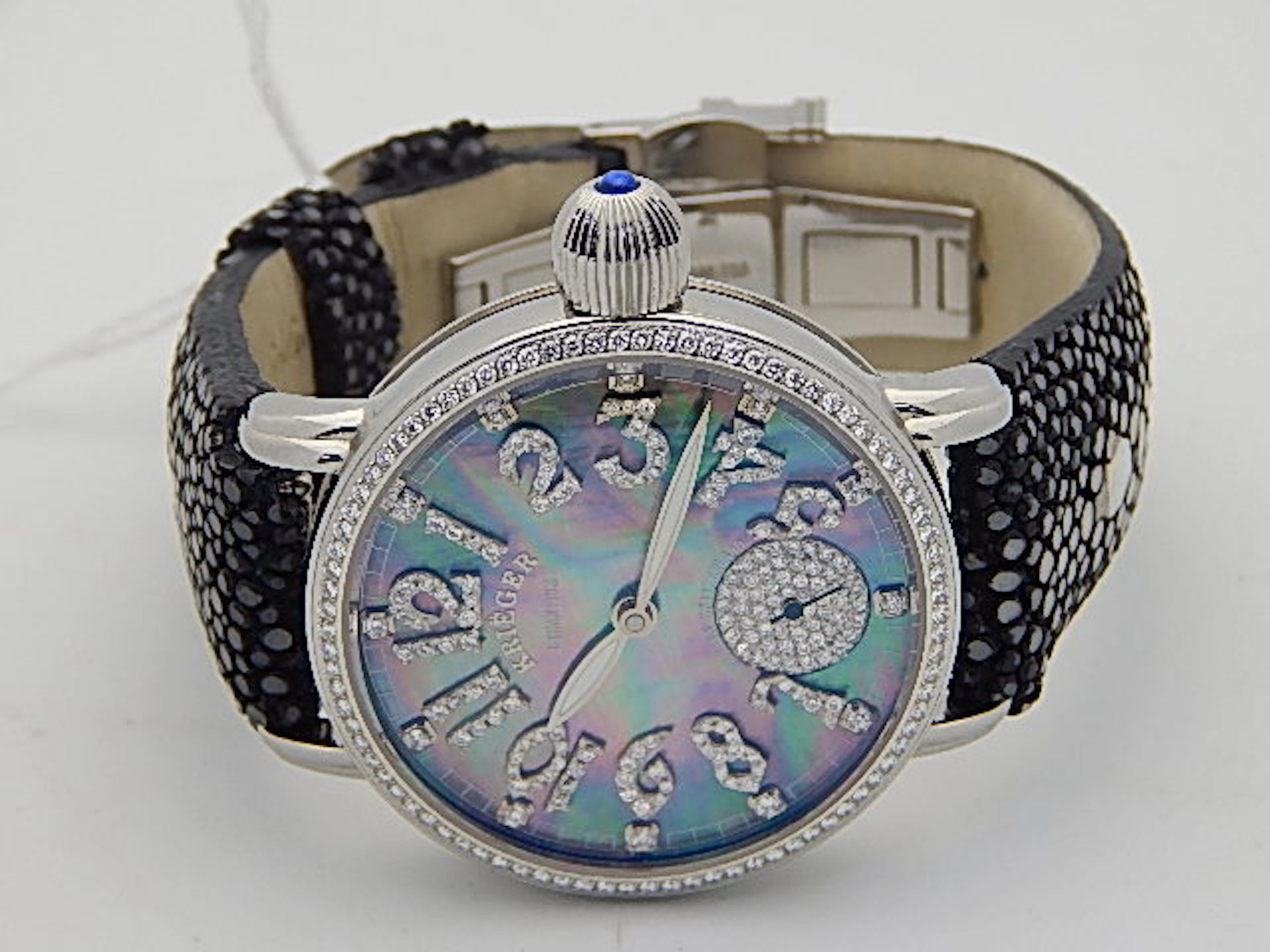 Men's Watch, Krieger Gigantum, blue mother of pearl dial
