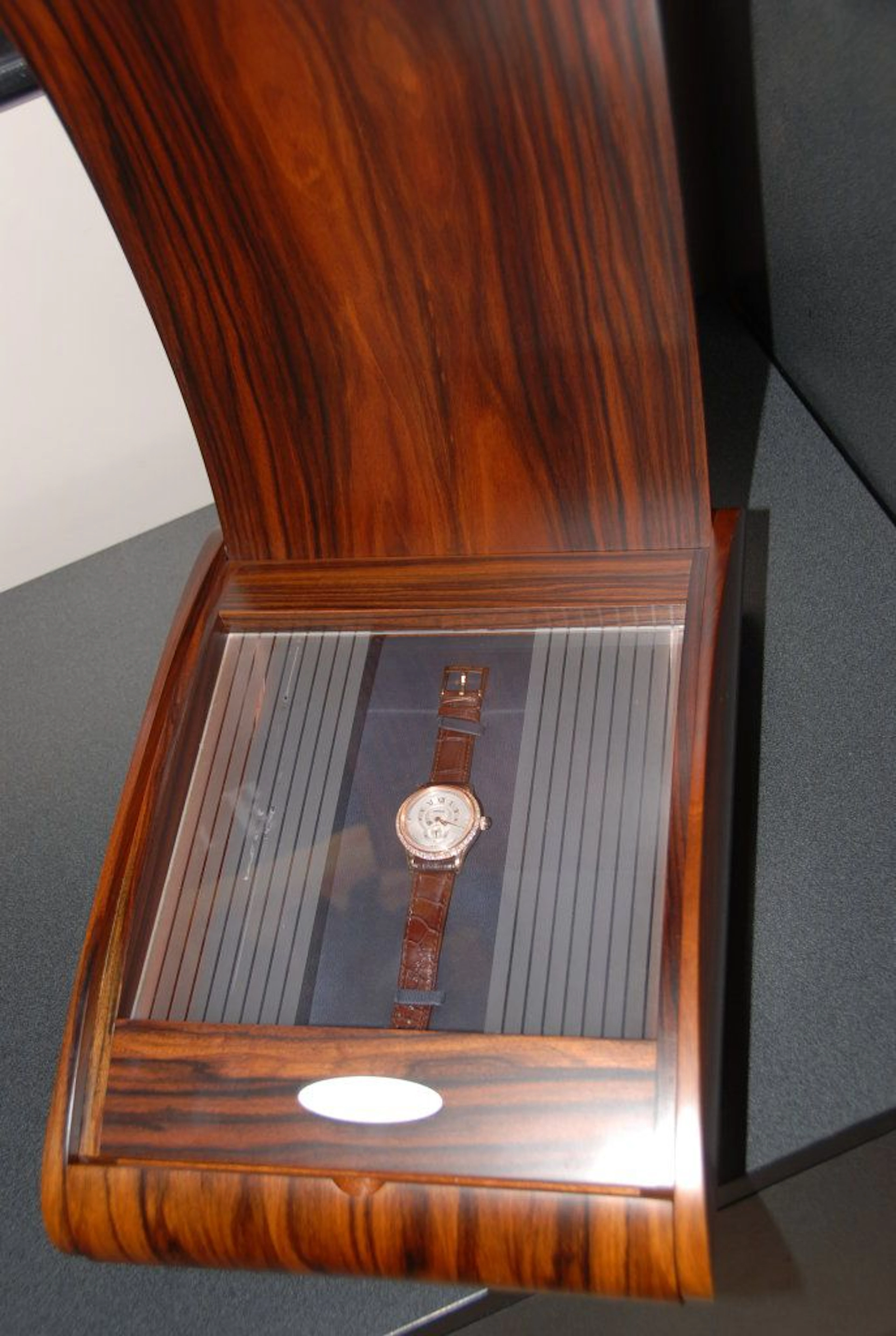 Montblanc Demetrio Villeret 1858 18k Rose Gold Watch Diamond Watch