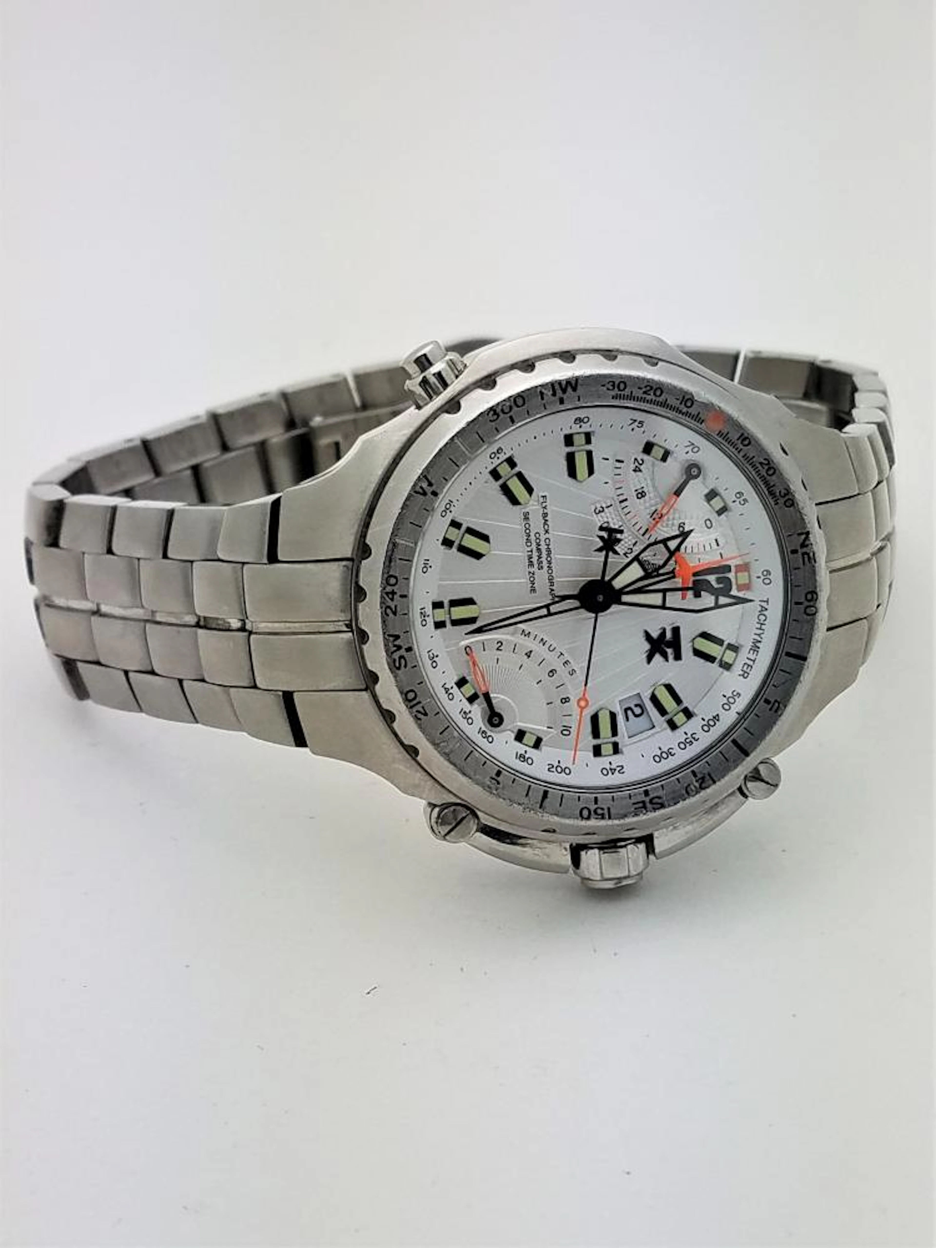 Timex TX Men T3B861 700 Series Sport St. Steel Flyback Watch