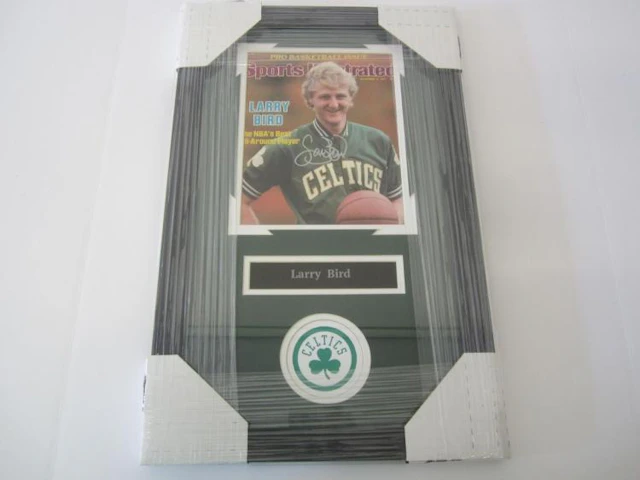 Larry Bird Boston Celtics Hand Signed Autographed Framed...