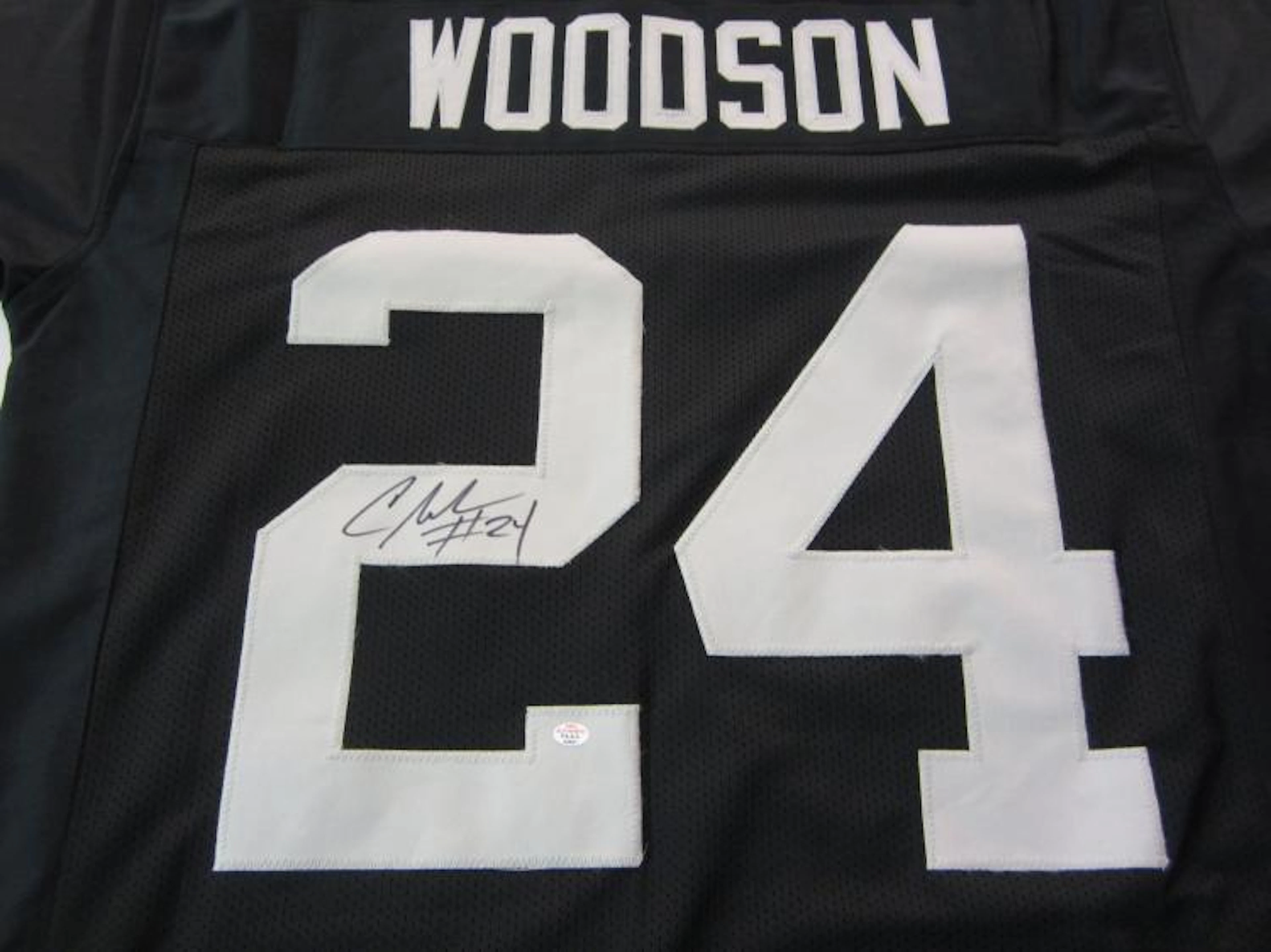 Charles Woodson Oakland Raiders signed autographed Jersey Certified COA
