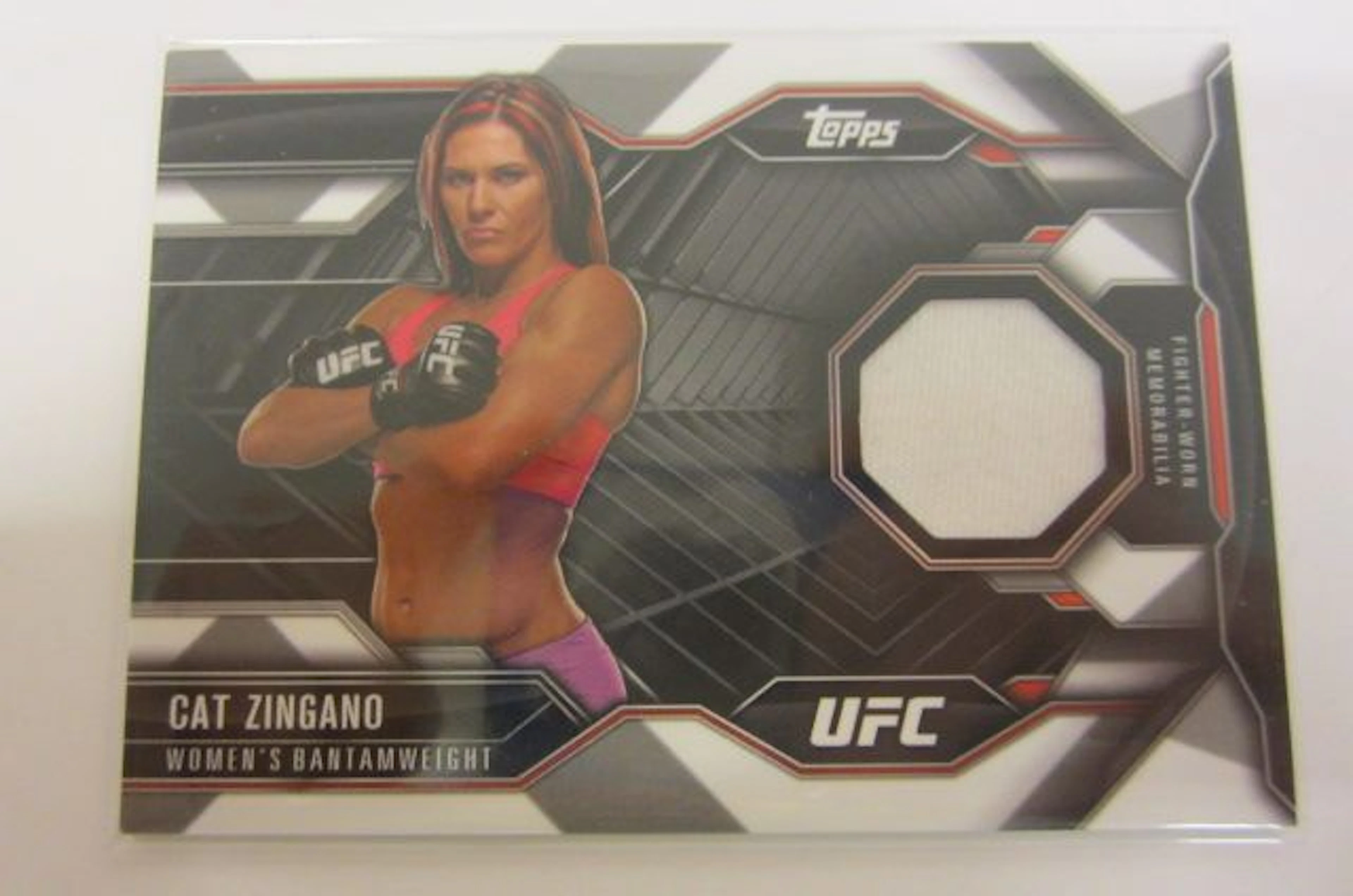 Cat Zingano UFC Piece of Fighter Worn Memorabilia Card
