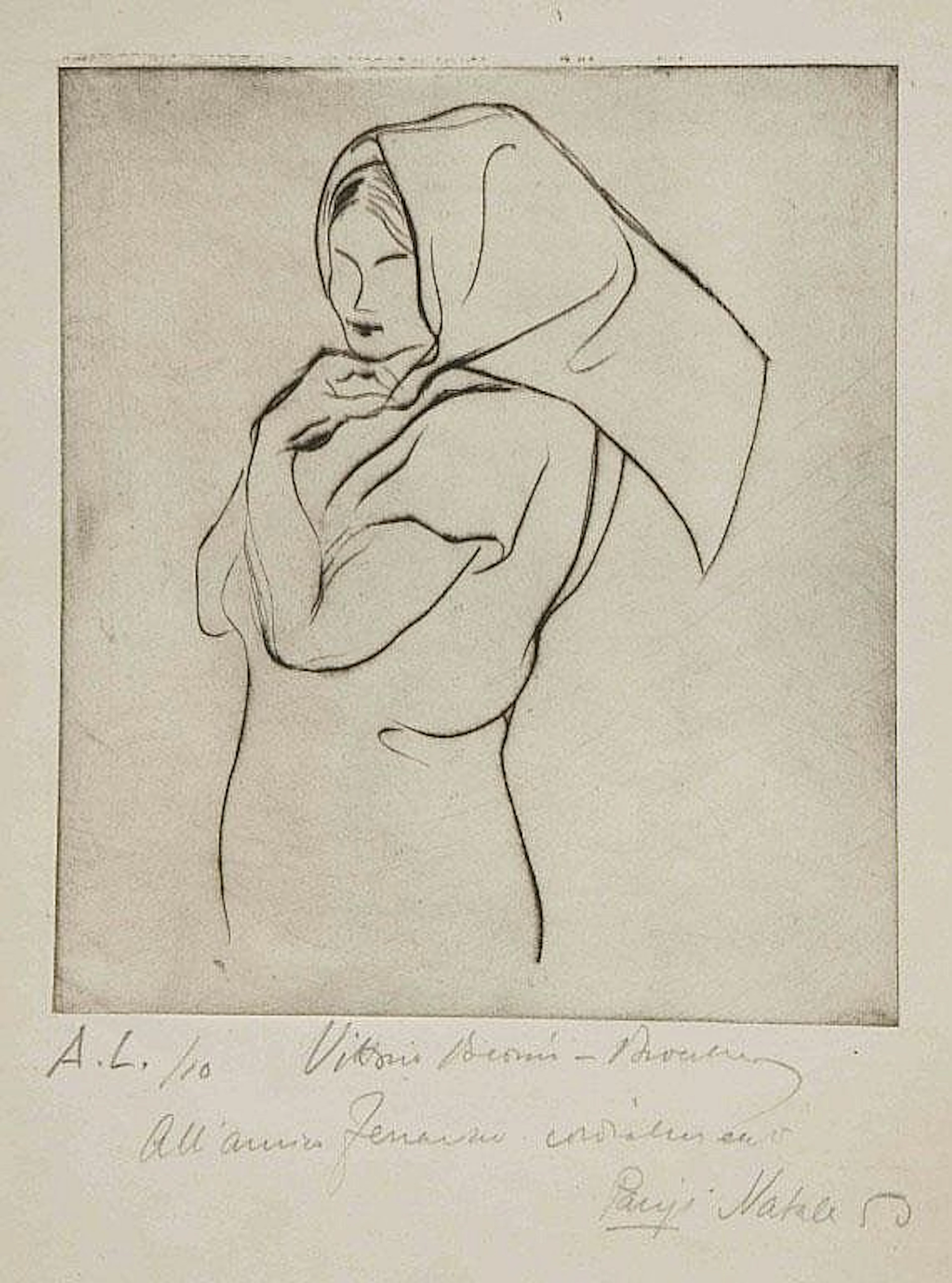 Donna con foulard