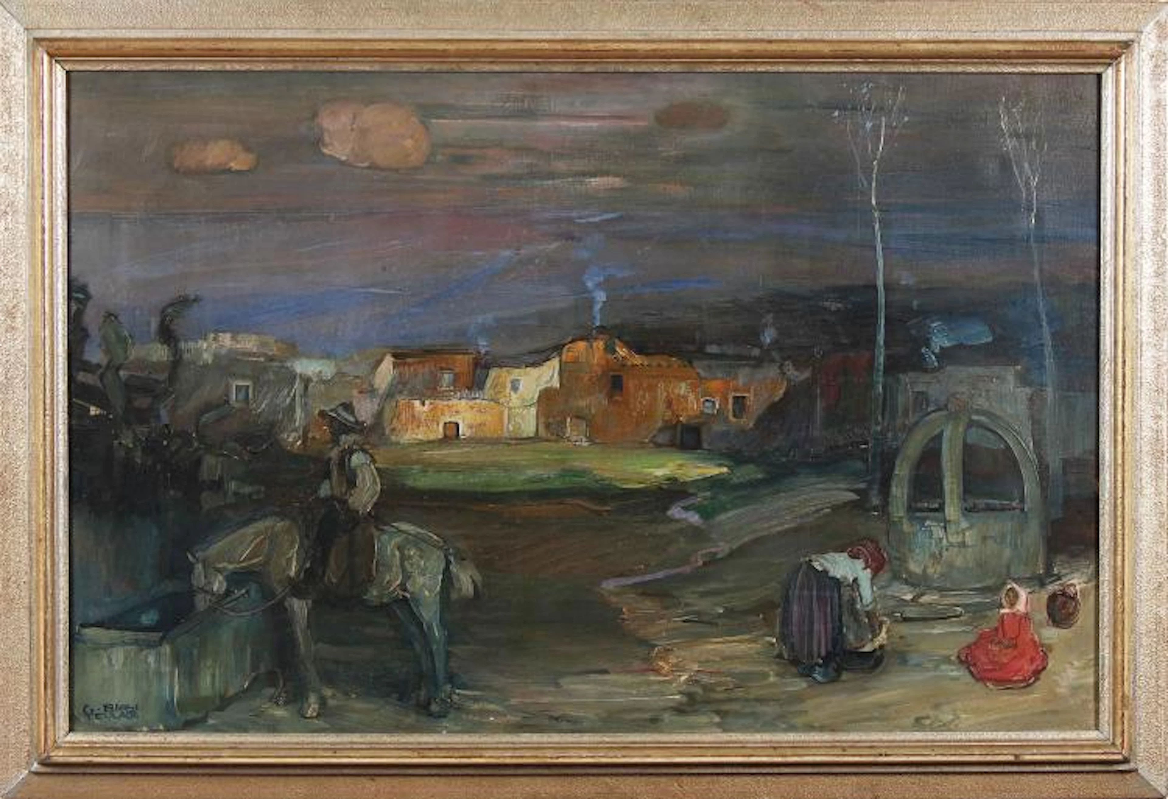BIASI DA TEULADA GIUSEPPE (1885 - 1945) At the Spring.