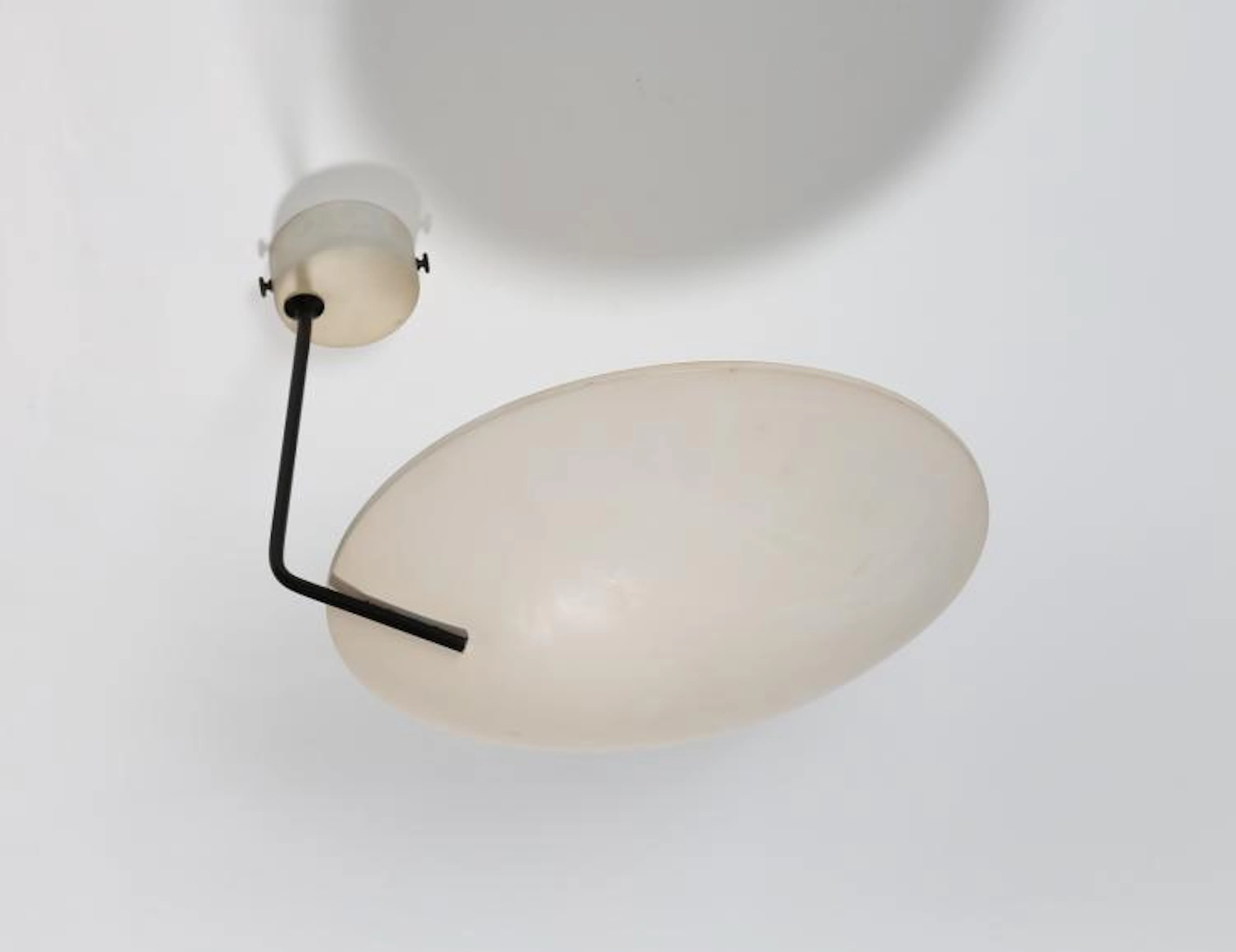 GATTA BRUNO Lacquered metal ceiling and/or wall lamp