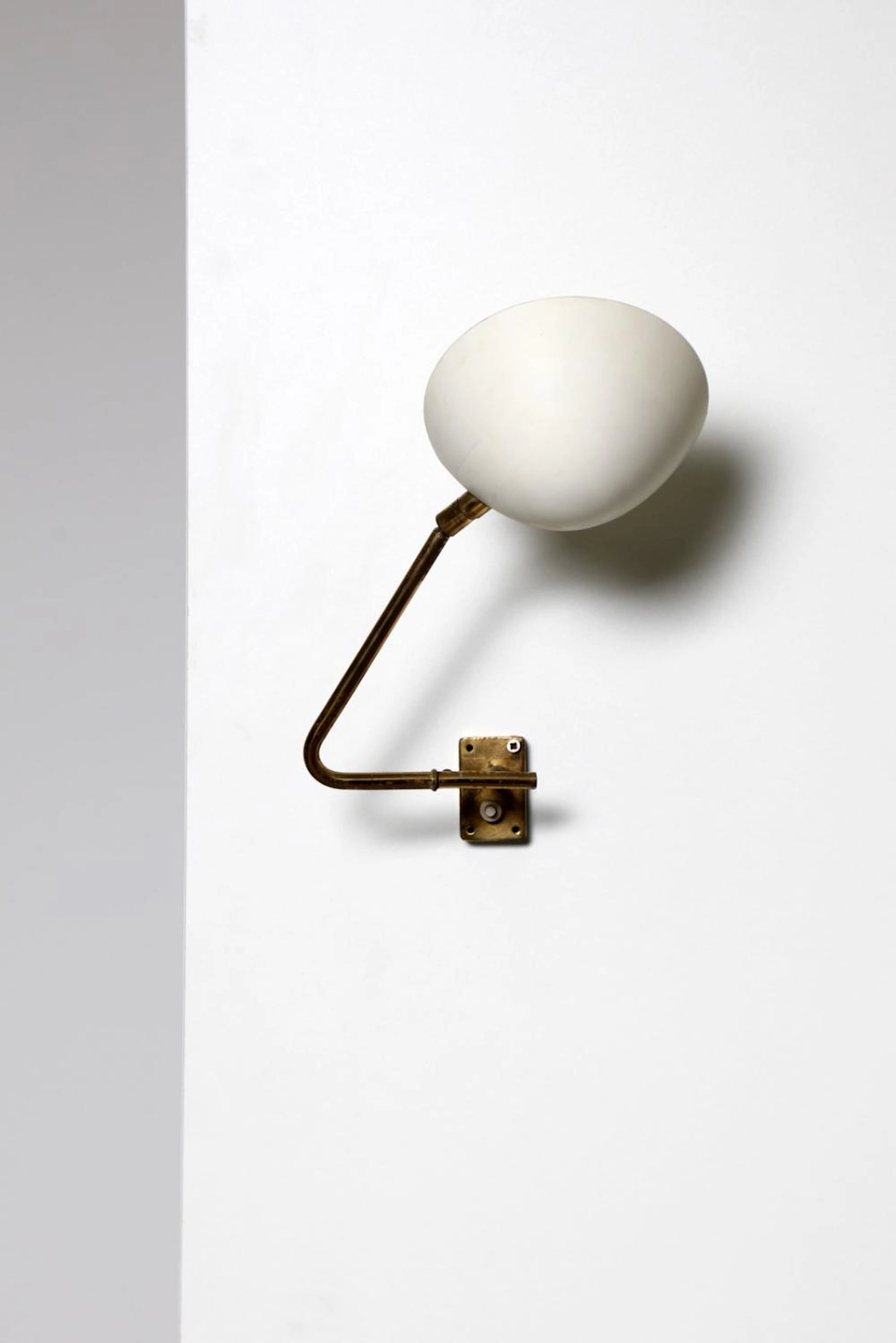 BRUNO GATTA (attributed) Wall light, 50s.