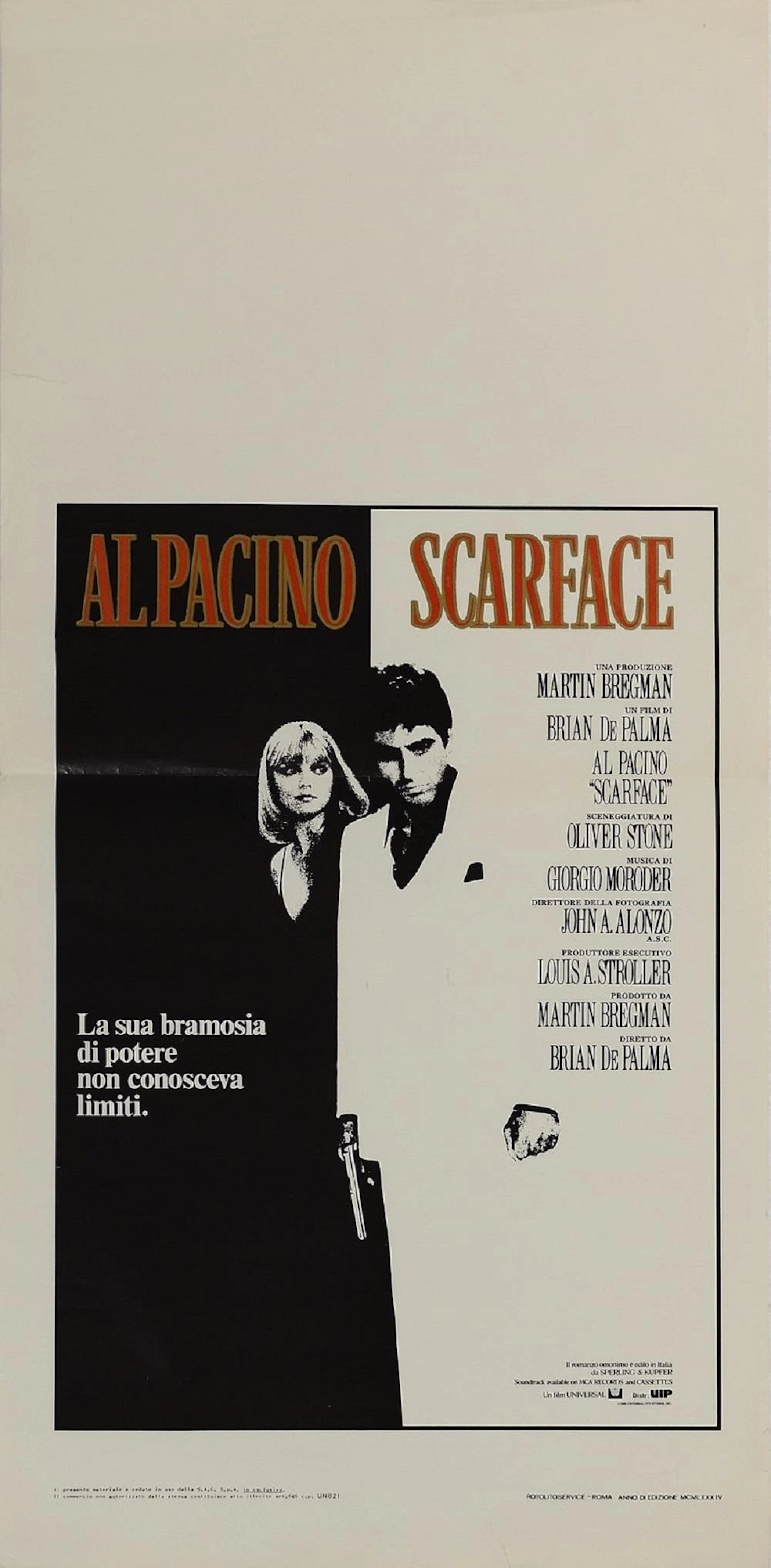 DE PALMA BRIAN (n. 1940) Scarface.