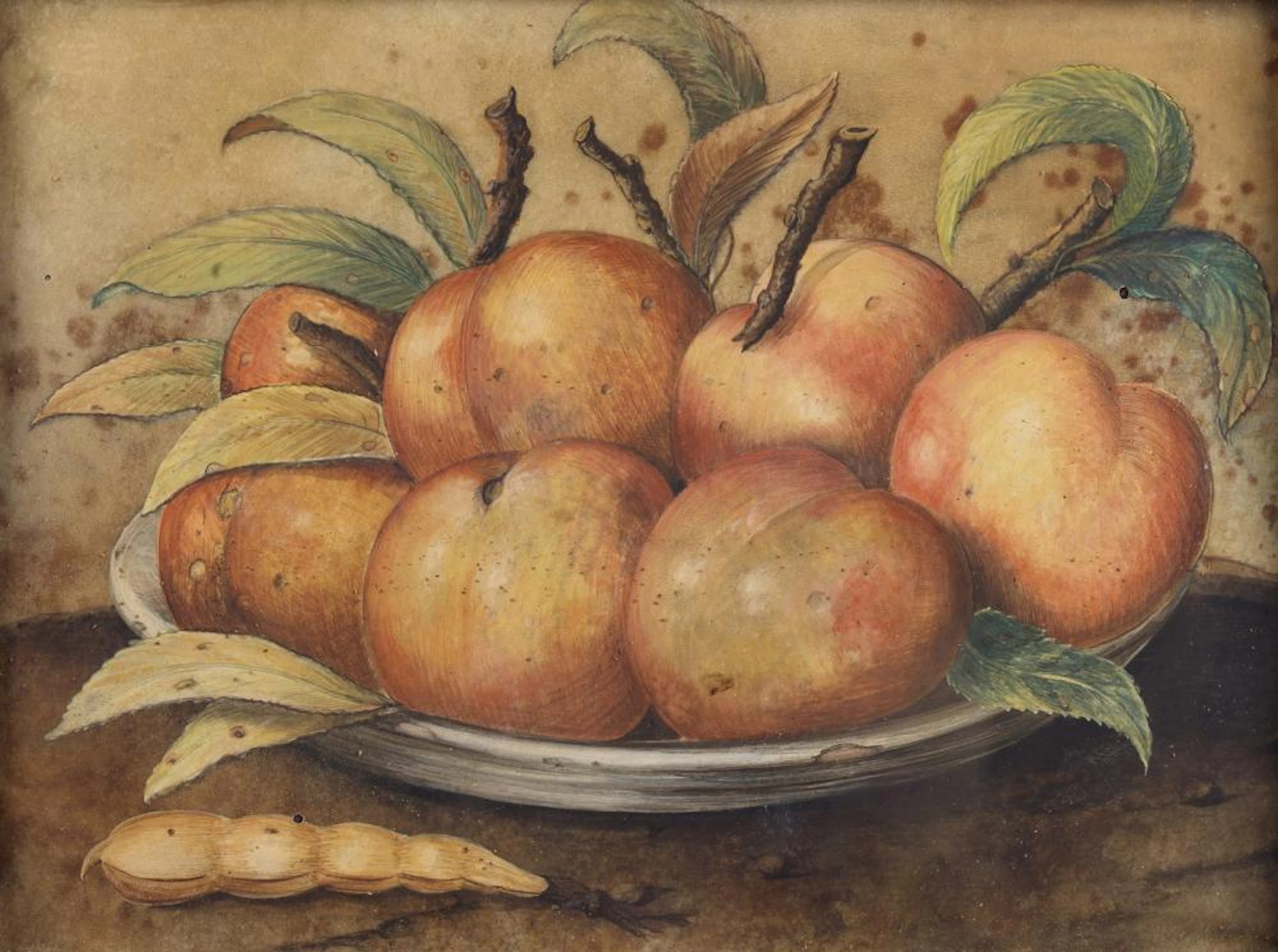 GARZONI GIOVANNA (1600 - 1670) Still life with peaches.
