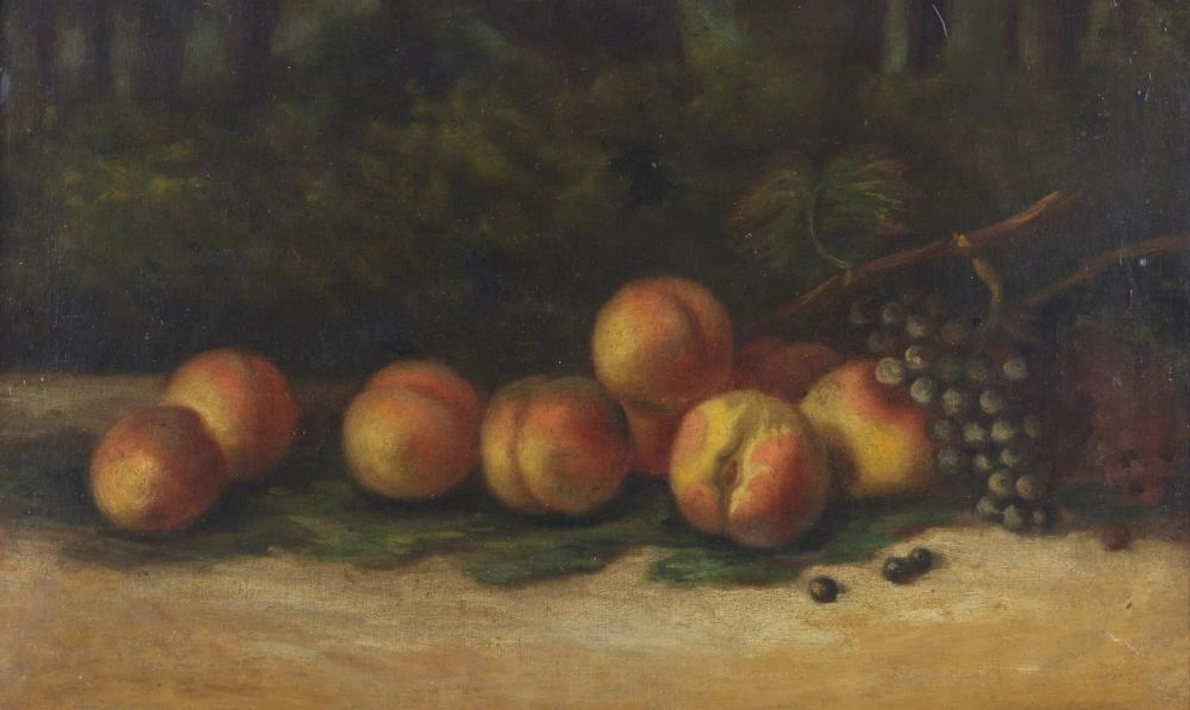 SEGANTINI GIOVANNI (1858 - 1899) Attributed to. Still life with fruits.