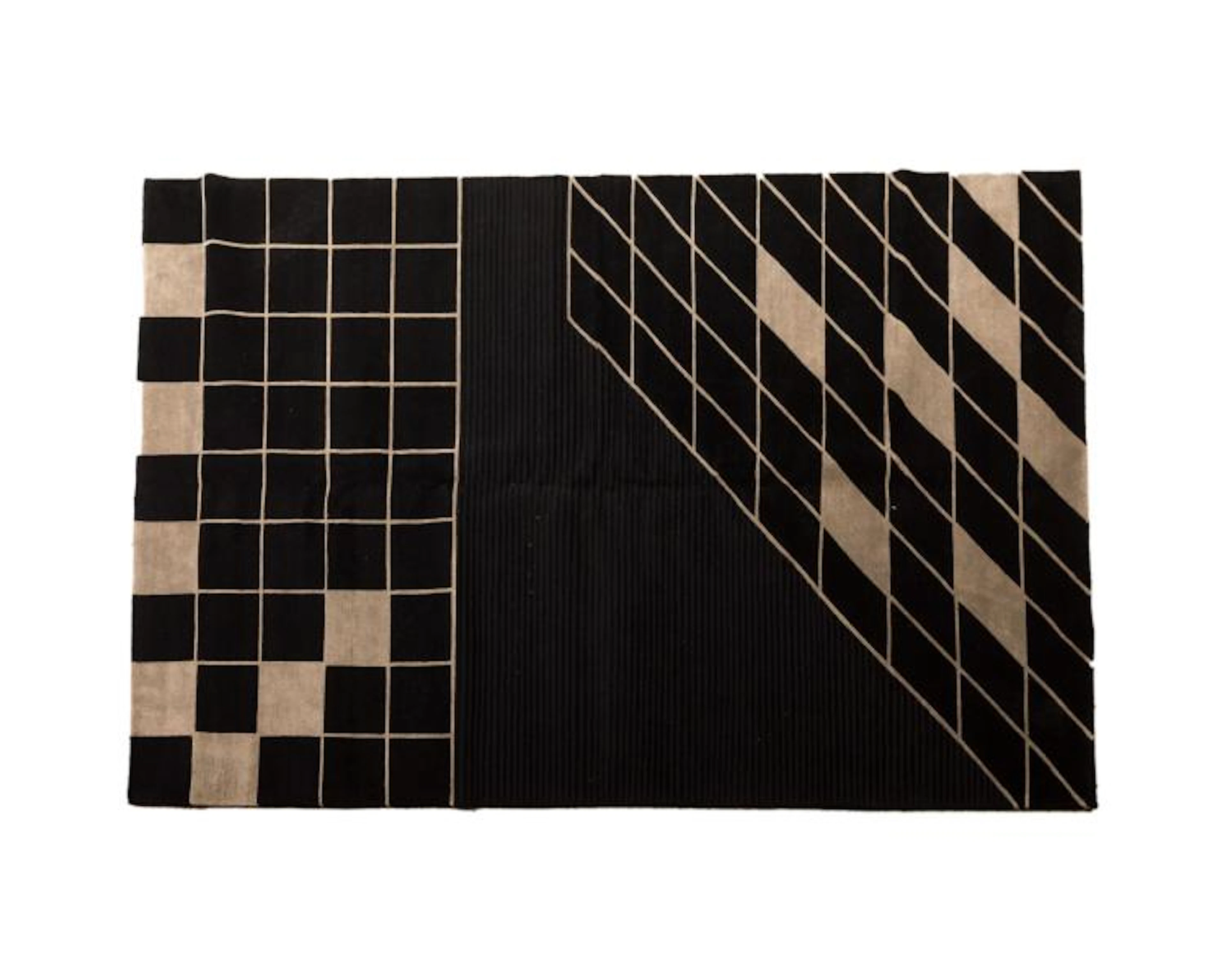 Modern Scandinavian Checkered Rug