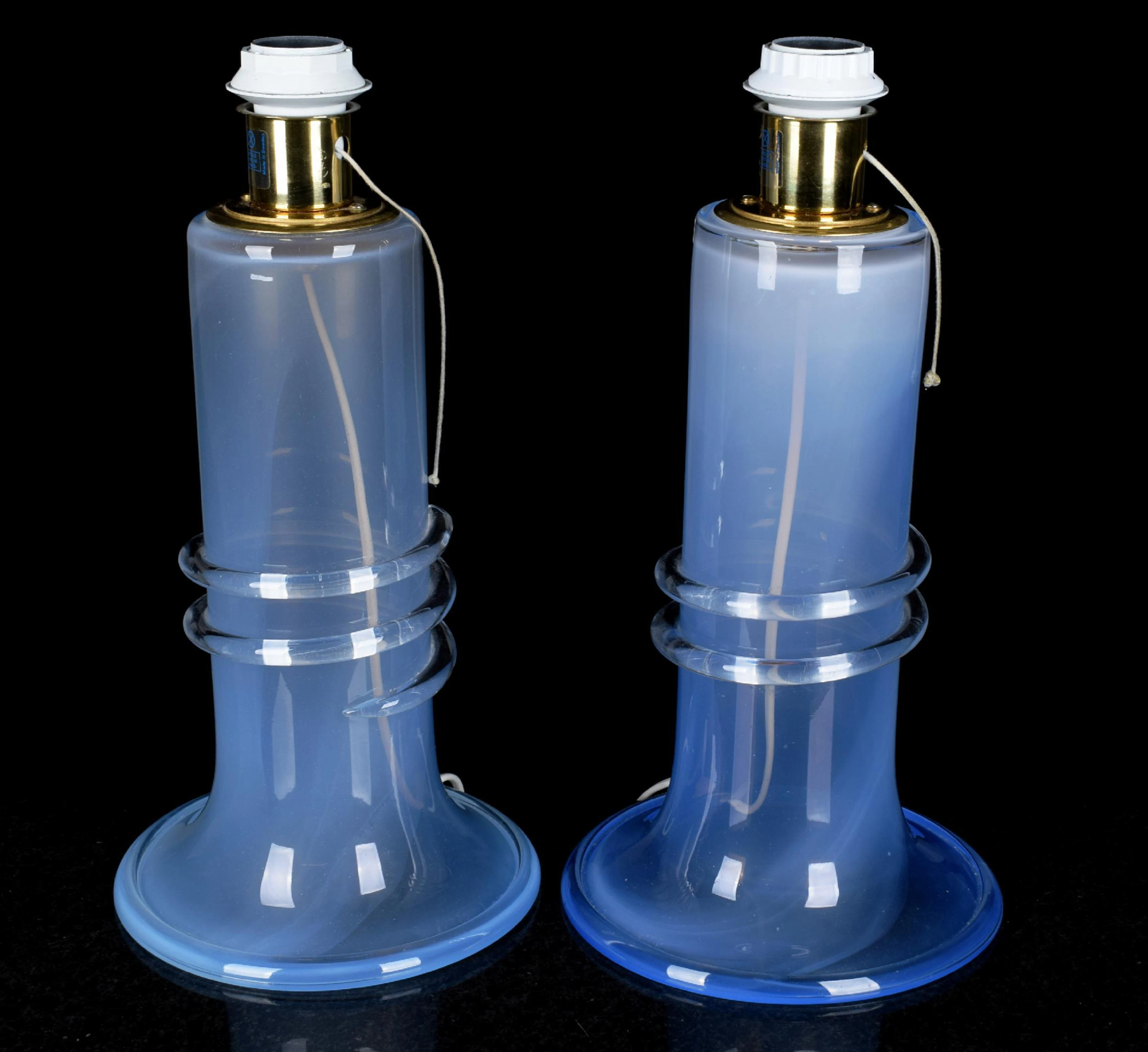 Bordslampor Glas Studio Åhus 1900-tal (2 st)