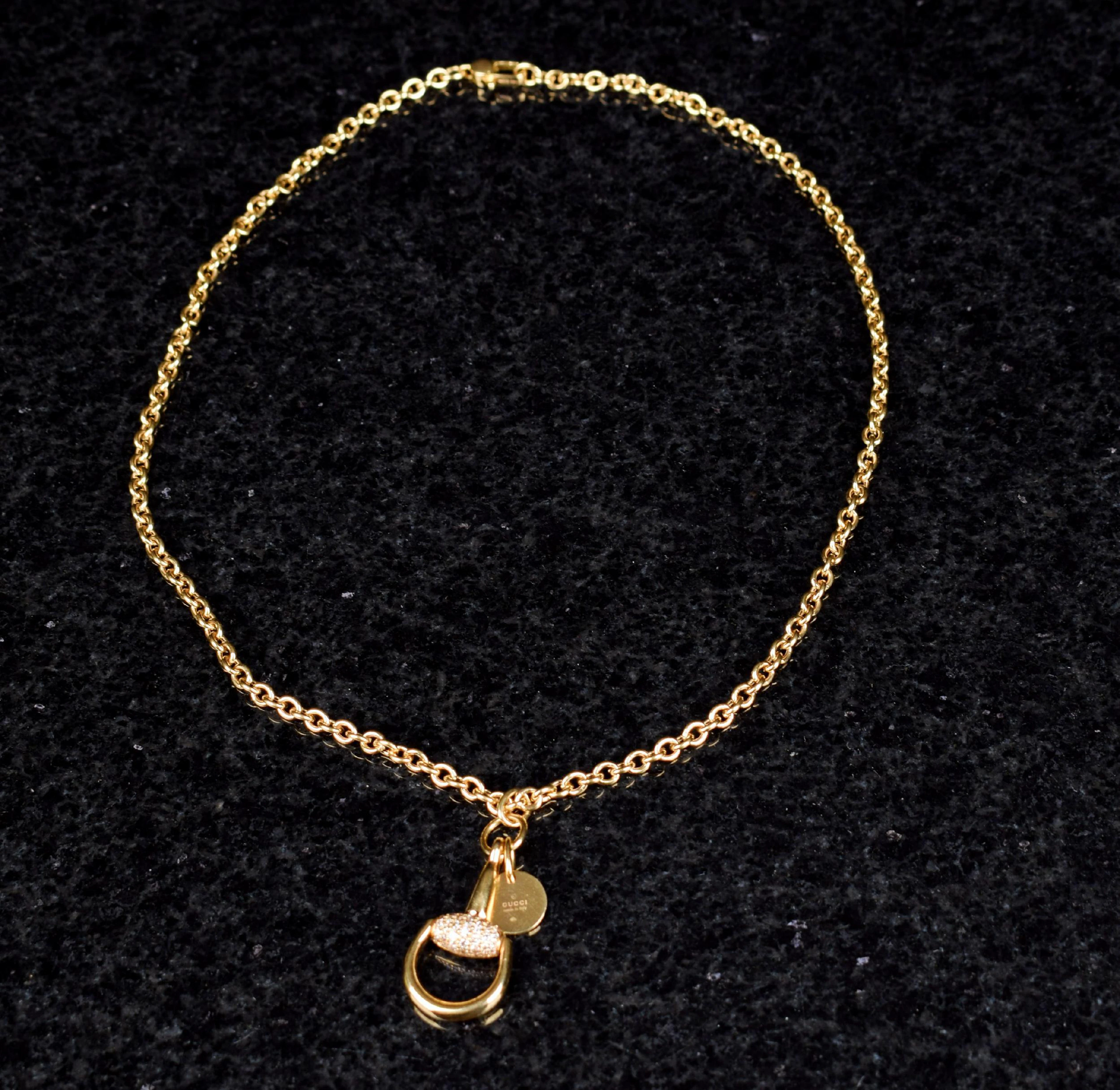 Gucci Halsband 18K Guld med diamanter 2000-tal