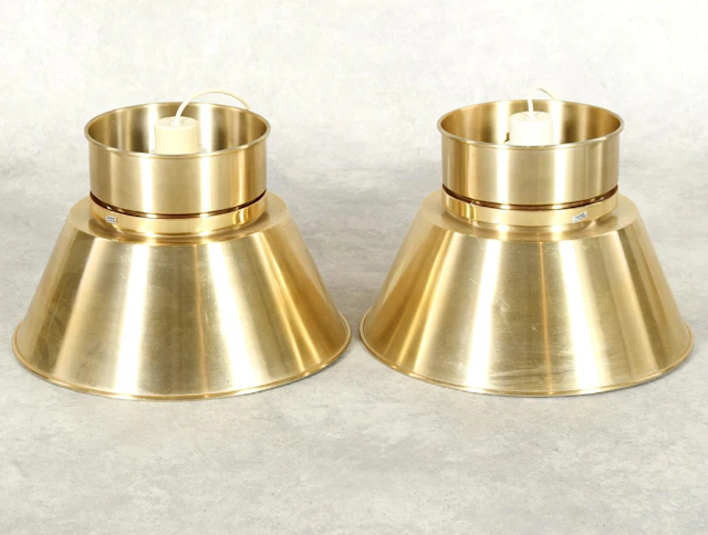 Carl Thore Taklampor Granhaga Metallindutri 1900-tal (2 st)