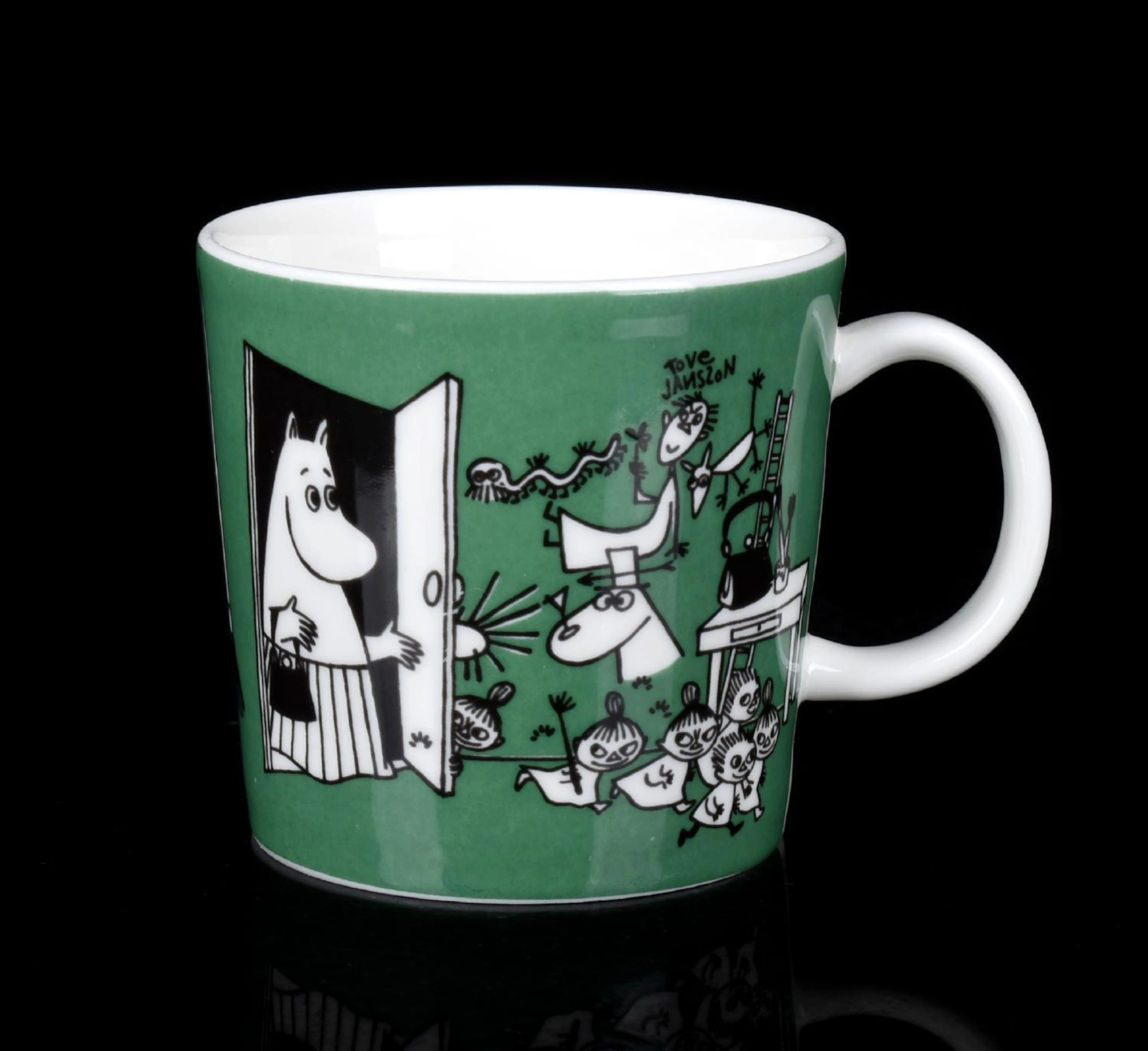 Muminmugg "Ritning" Arabia Porslin Finland 1990-tal