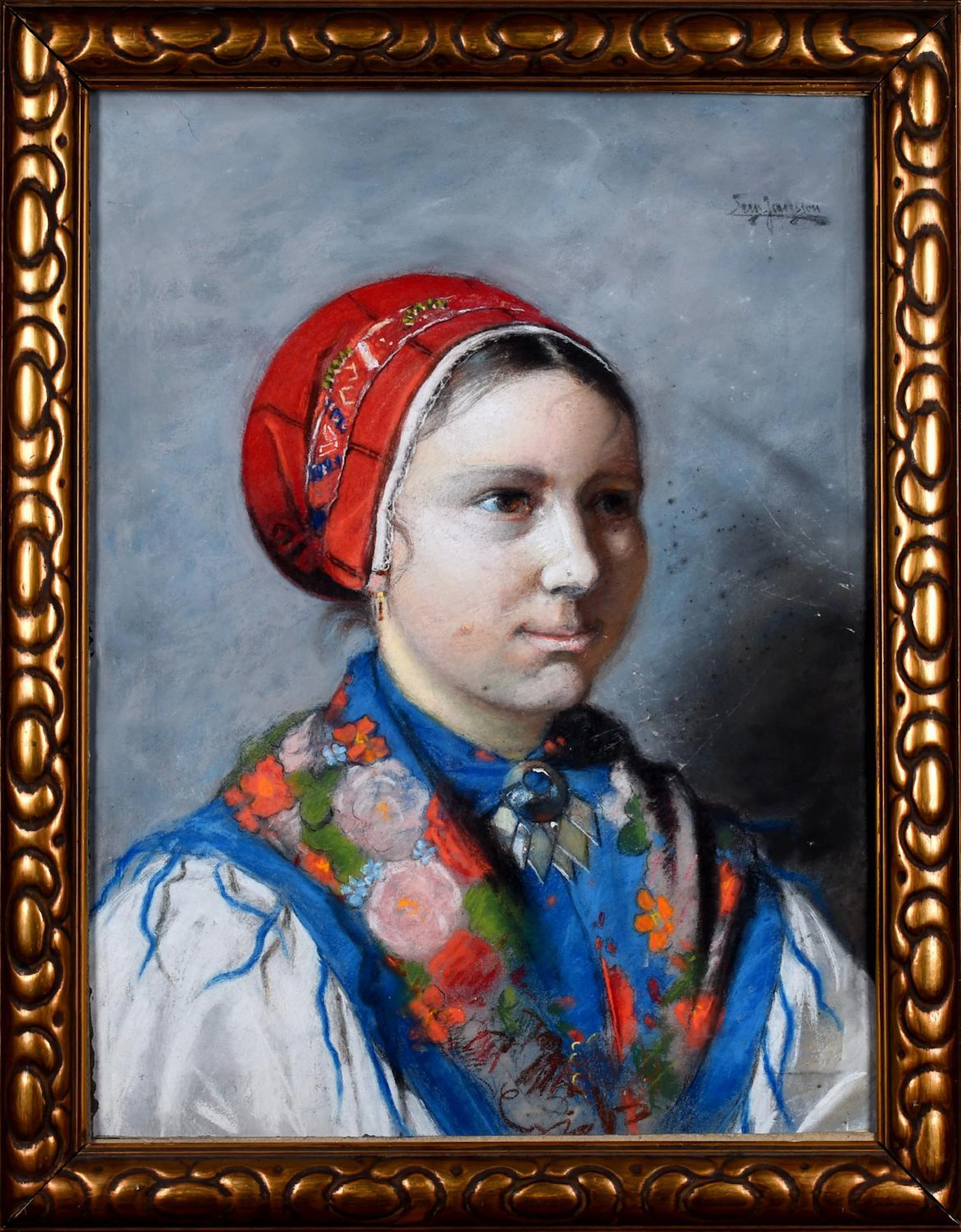 Eugène Jansson 1862-1915 Gouache på papper