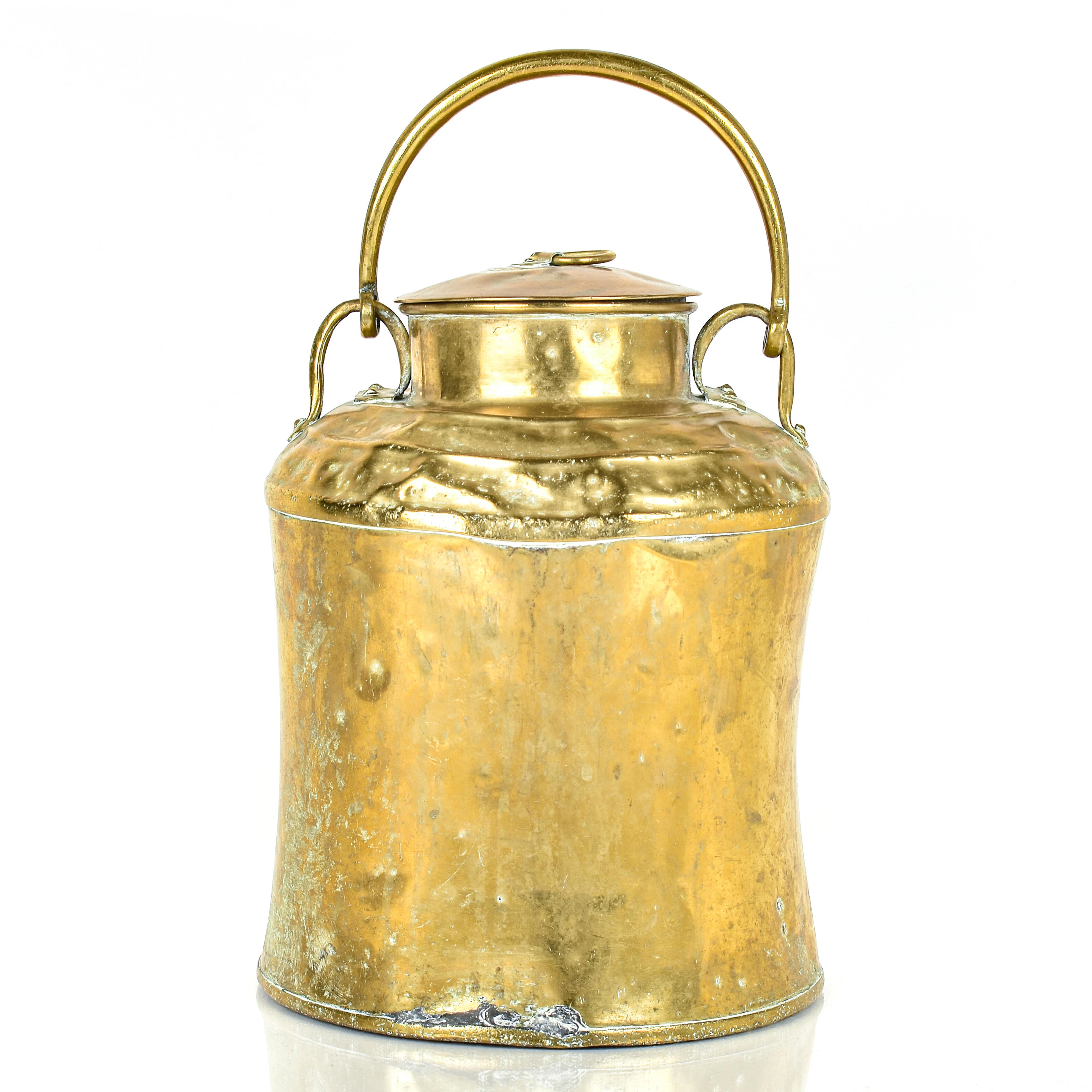 Skultuna Mässing Kanna med lock 1800-tal