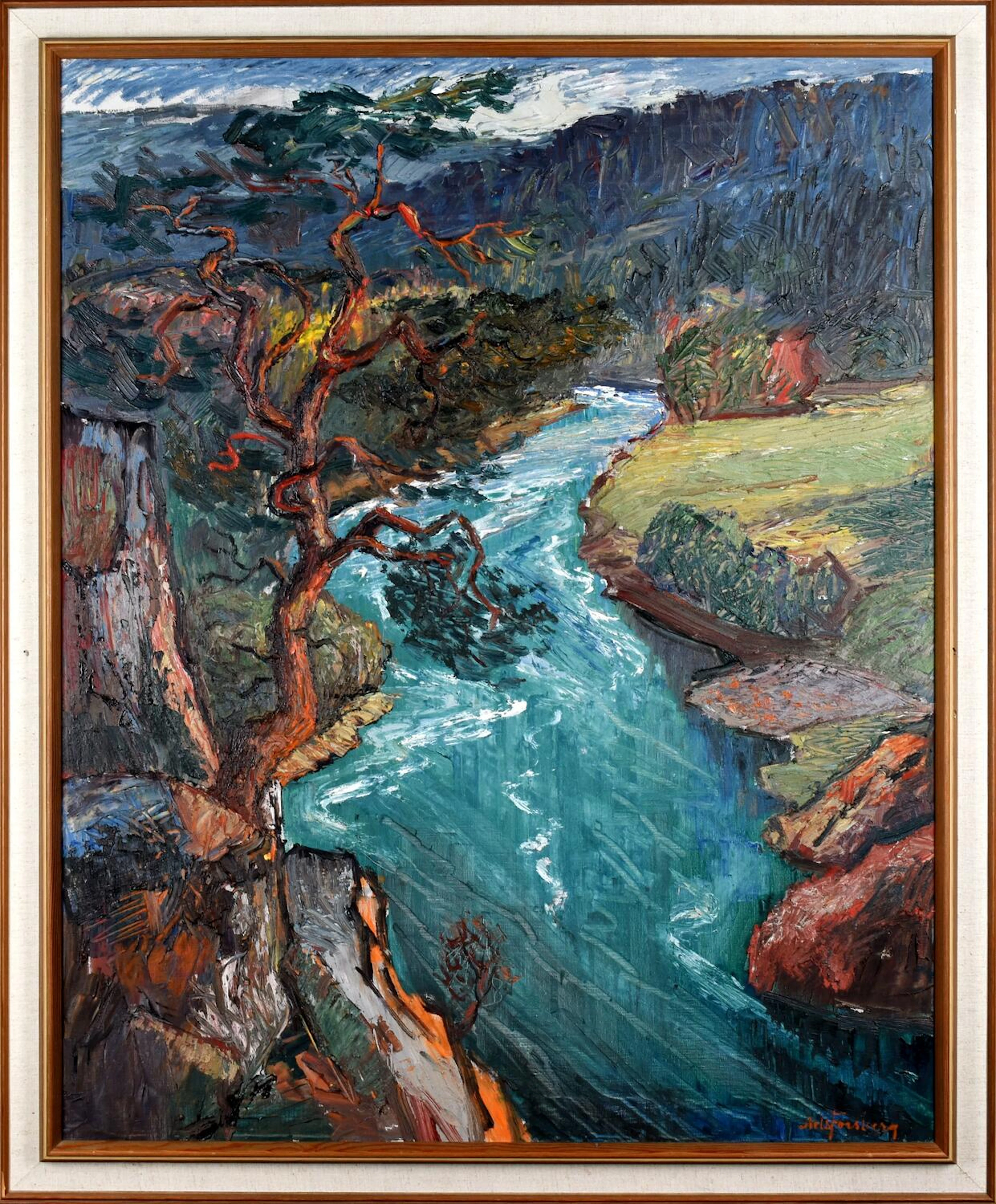 Nils Forsberg 1921-1994 Olja på duk