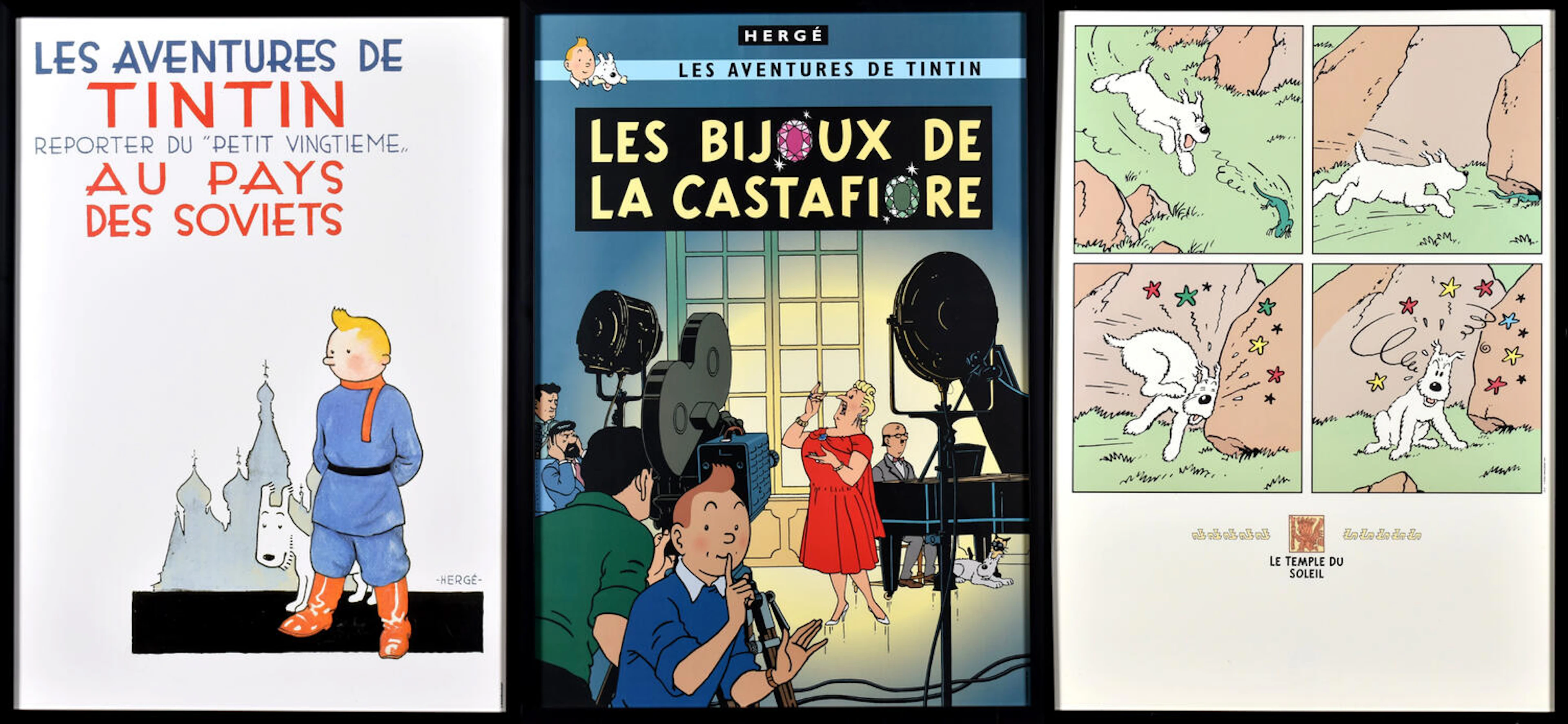 Tintin Affischer 1990/2000-tal (3st)