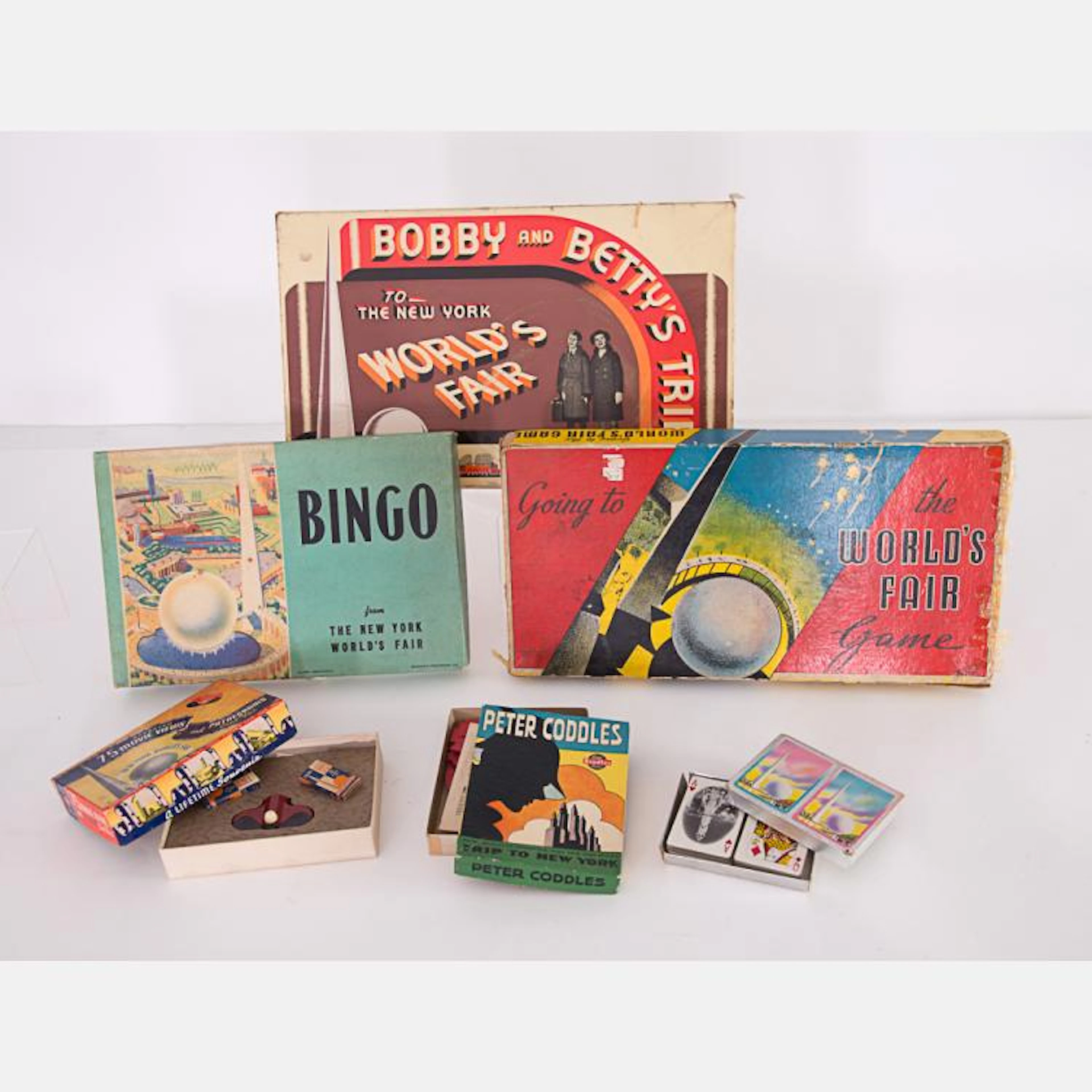 A Collection of Six Games and Toys in Original Boxes from...