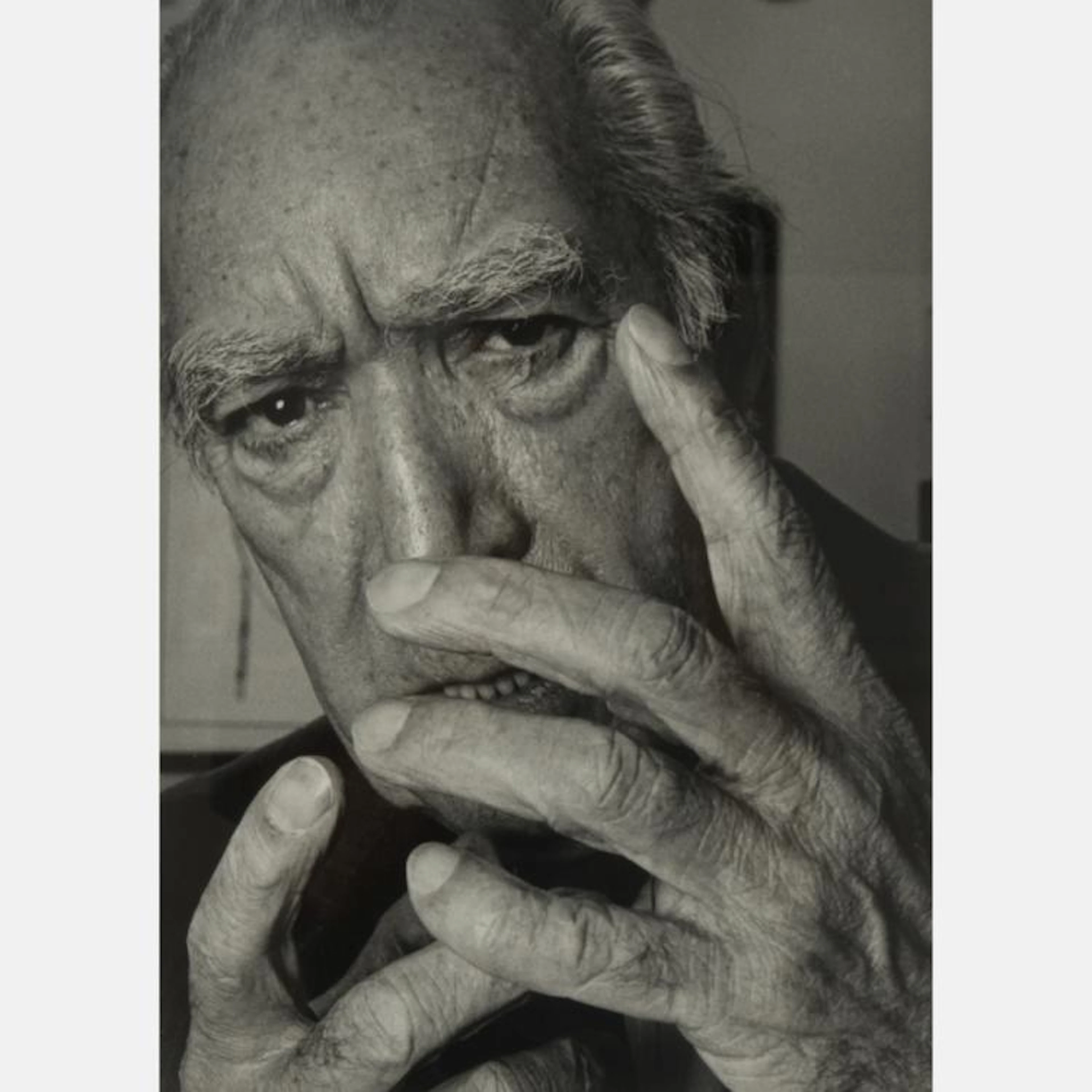 Abe Frajndlich (b. 1946) Anthony Quinn, NYC, 6/18/95, Silver gelatin print.