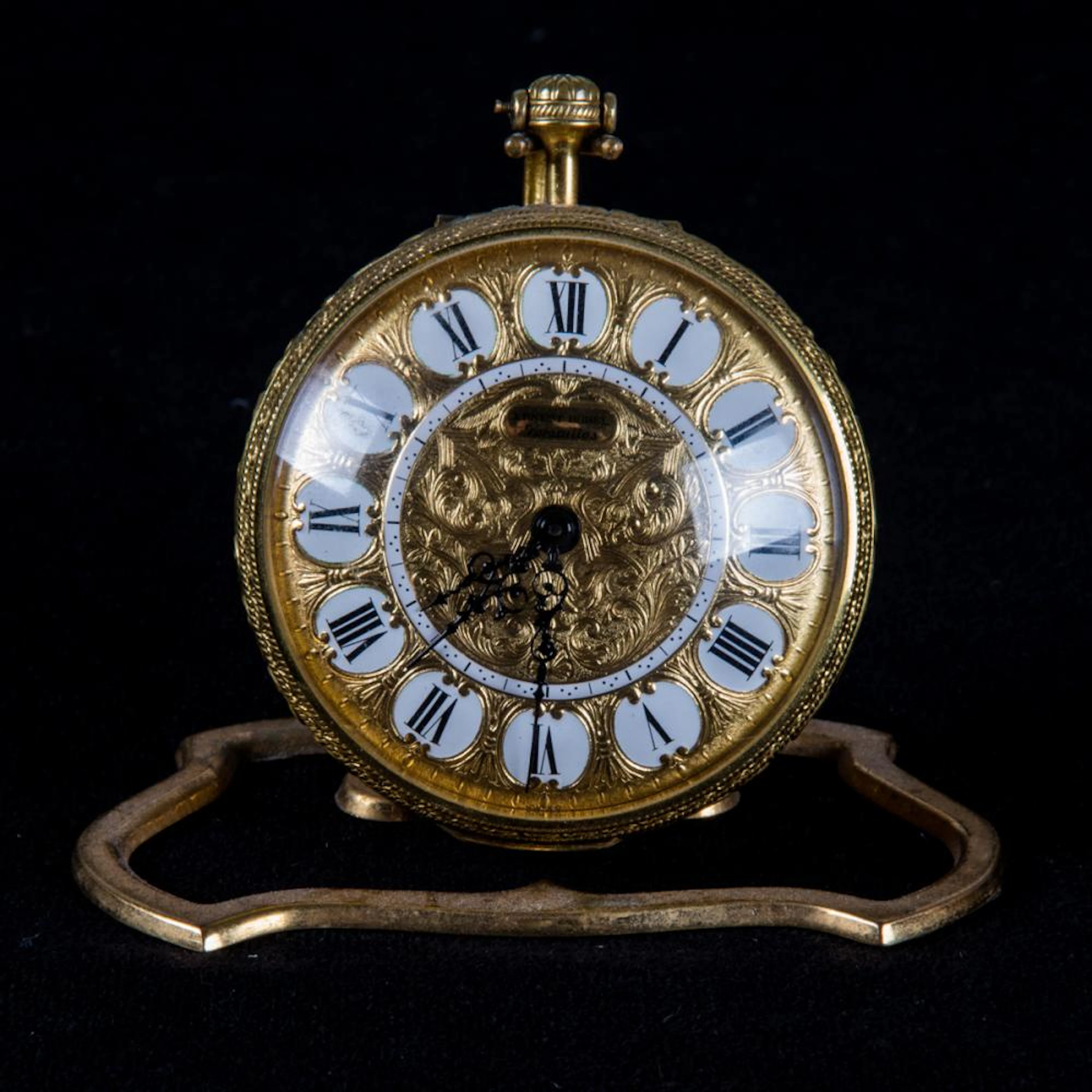 An Ernest Borel Versailles Oversized Watch on Stand, 20th Century.