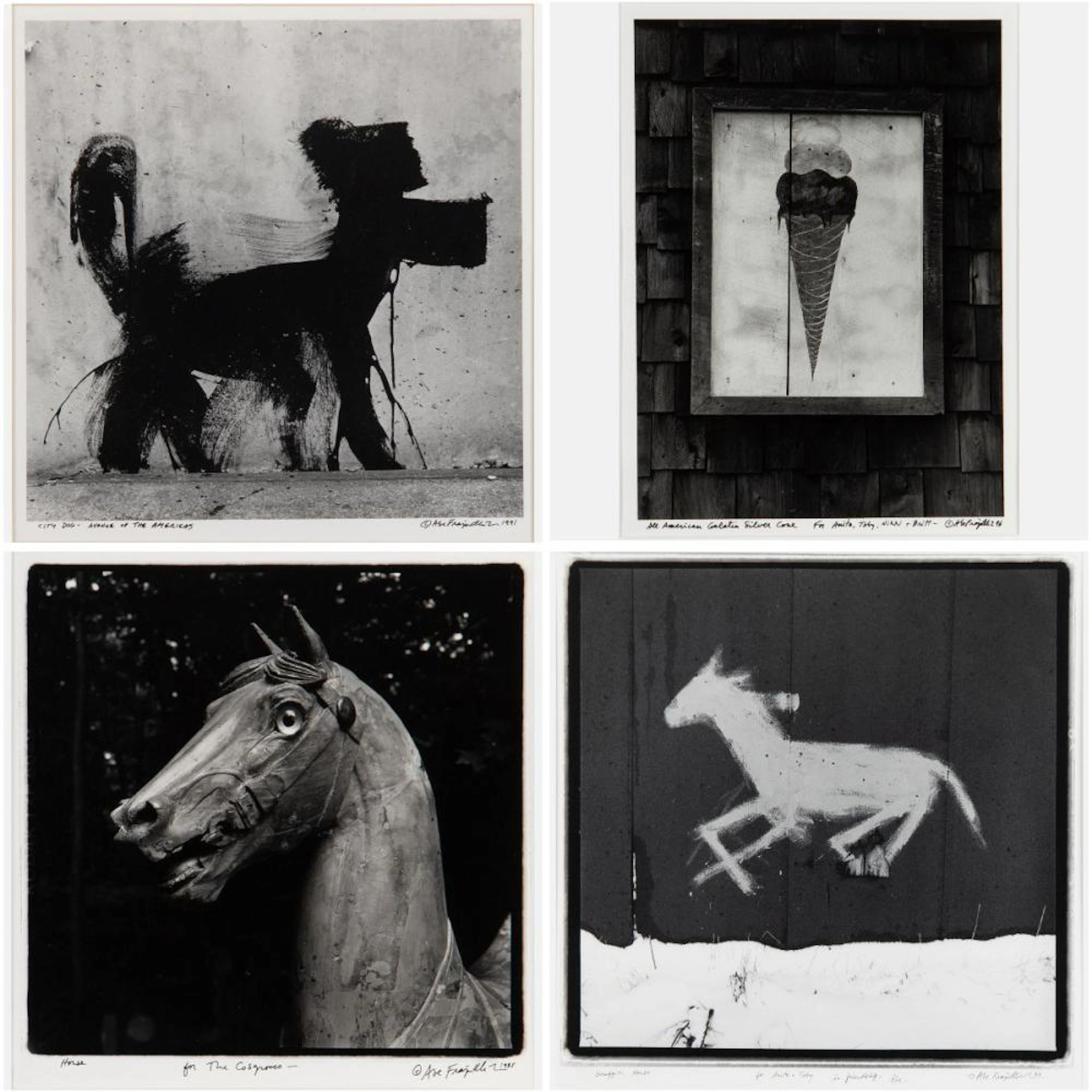 Abe Frajndlich (b. 1946) A Group of Four Photographs, Silver gelatin prints.