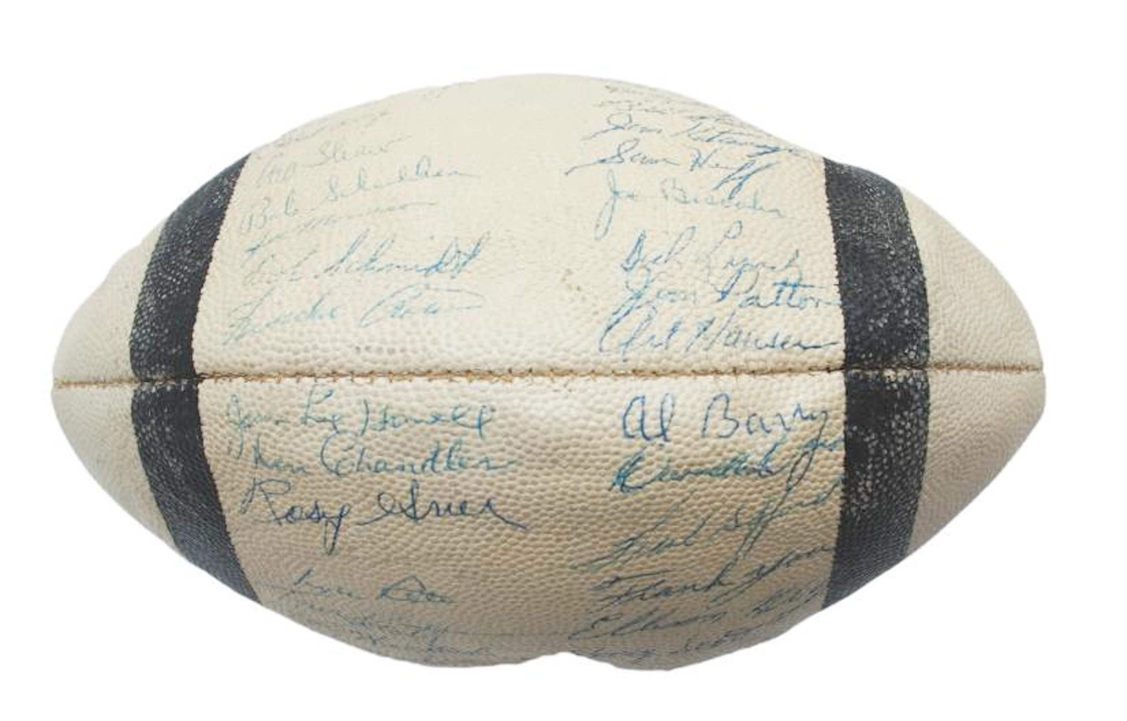 1959 NY Football Giants Team Autographed Football (JSA)