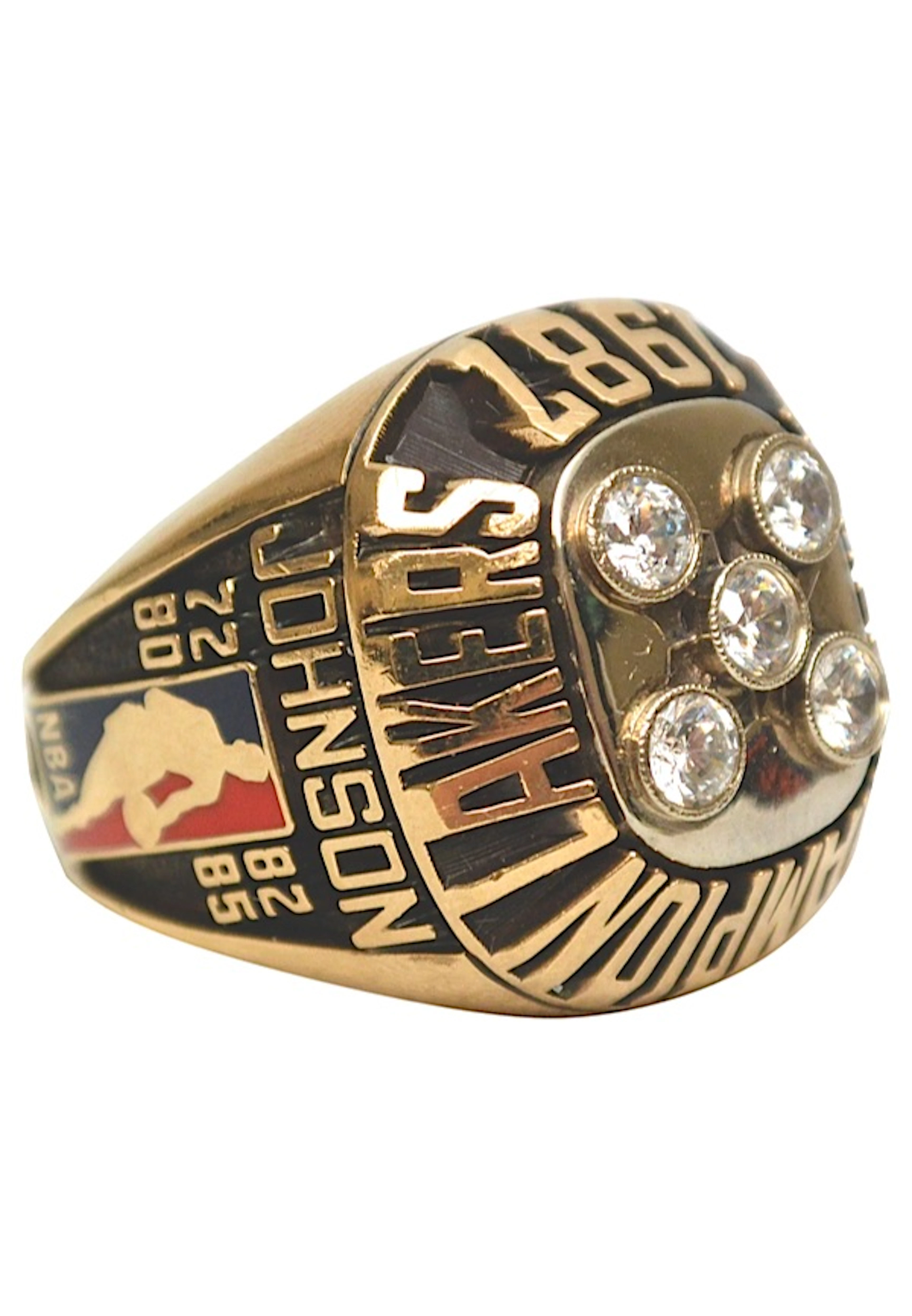 1987 Ervin "Magic" Johnson Los Angeles Lakers NBA Championship...