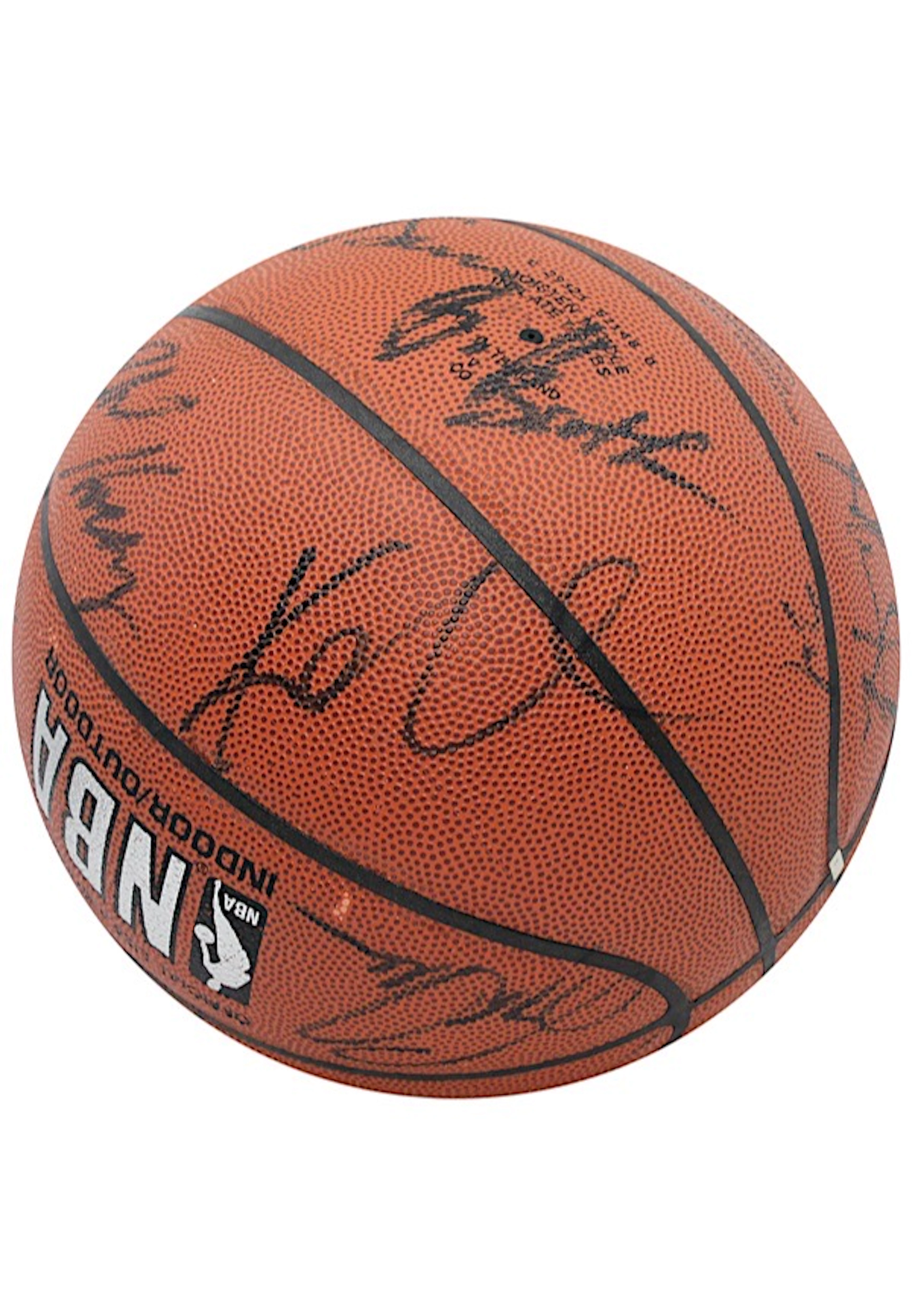 1997-98 Los Angeles Lakers Team-Signed Basketball With...