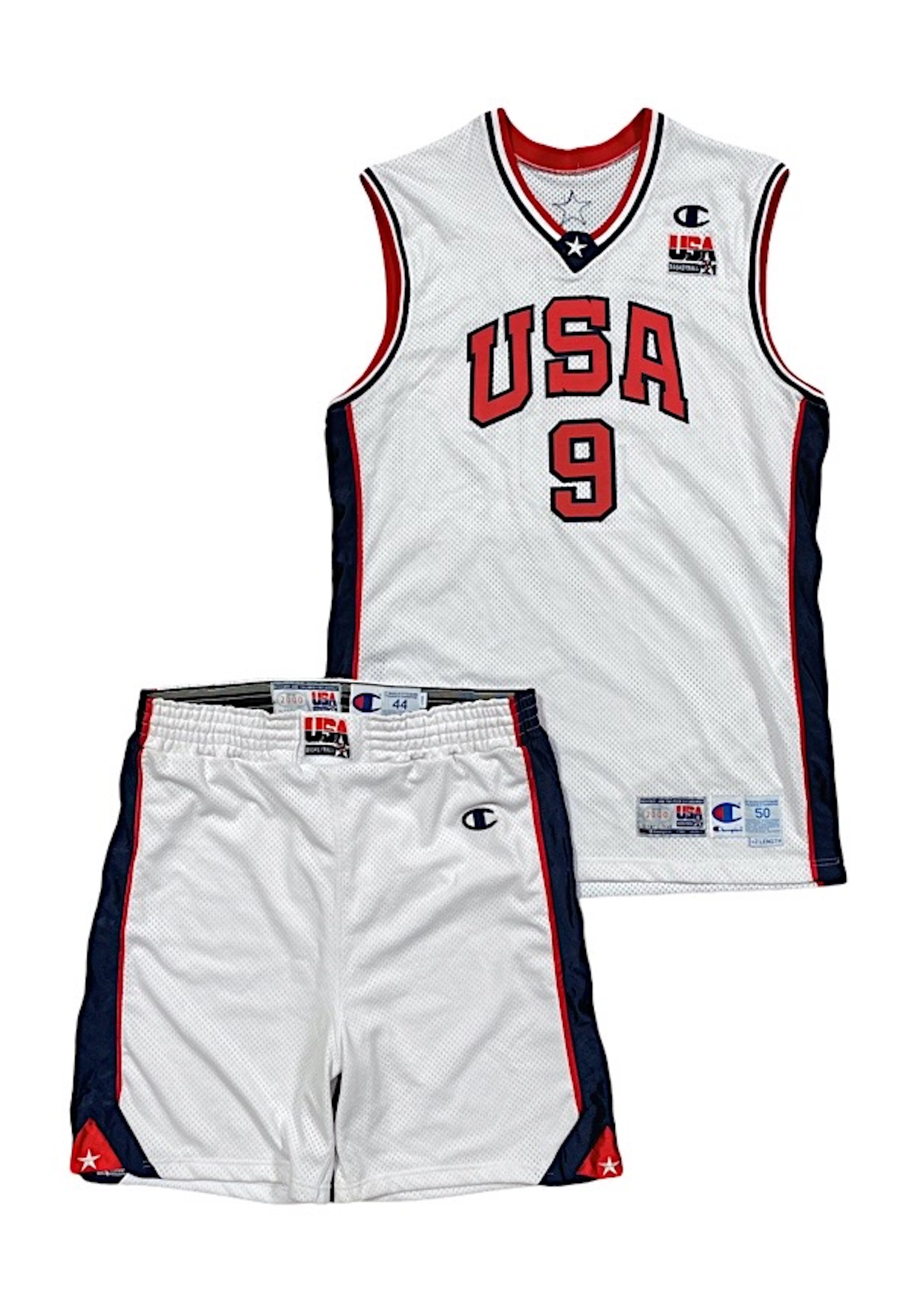 2000 Vince Carter Team USA Olympics Game-Used Home...