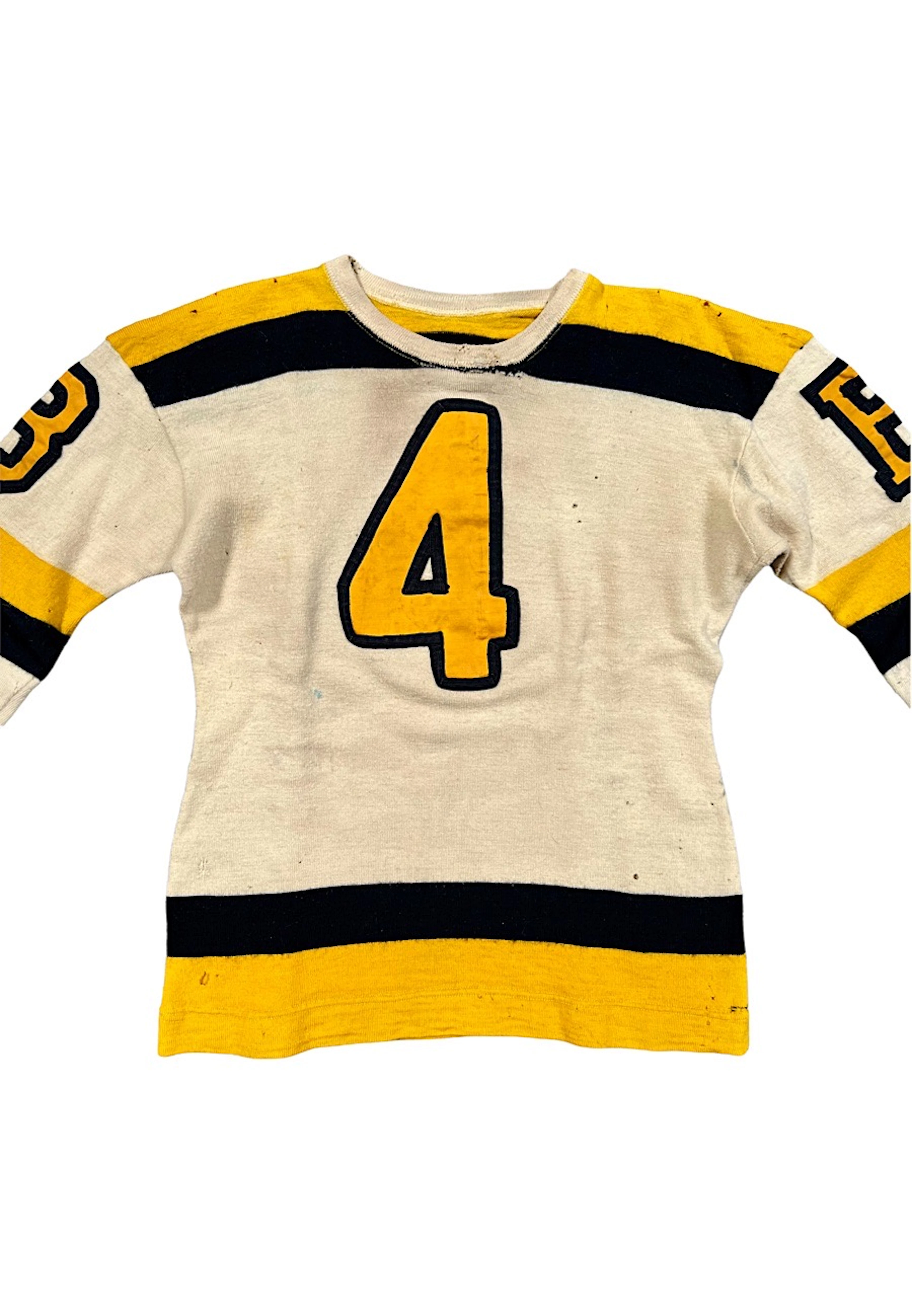 1940s Herb Cain Boston Bruins Game-Used Wool Sweater...
