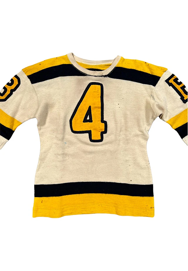1940s Herb Cain Boston Bruins Game-Used Wool Sweater...