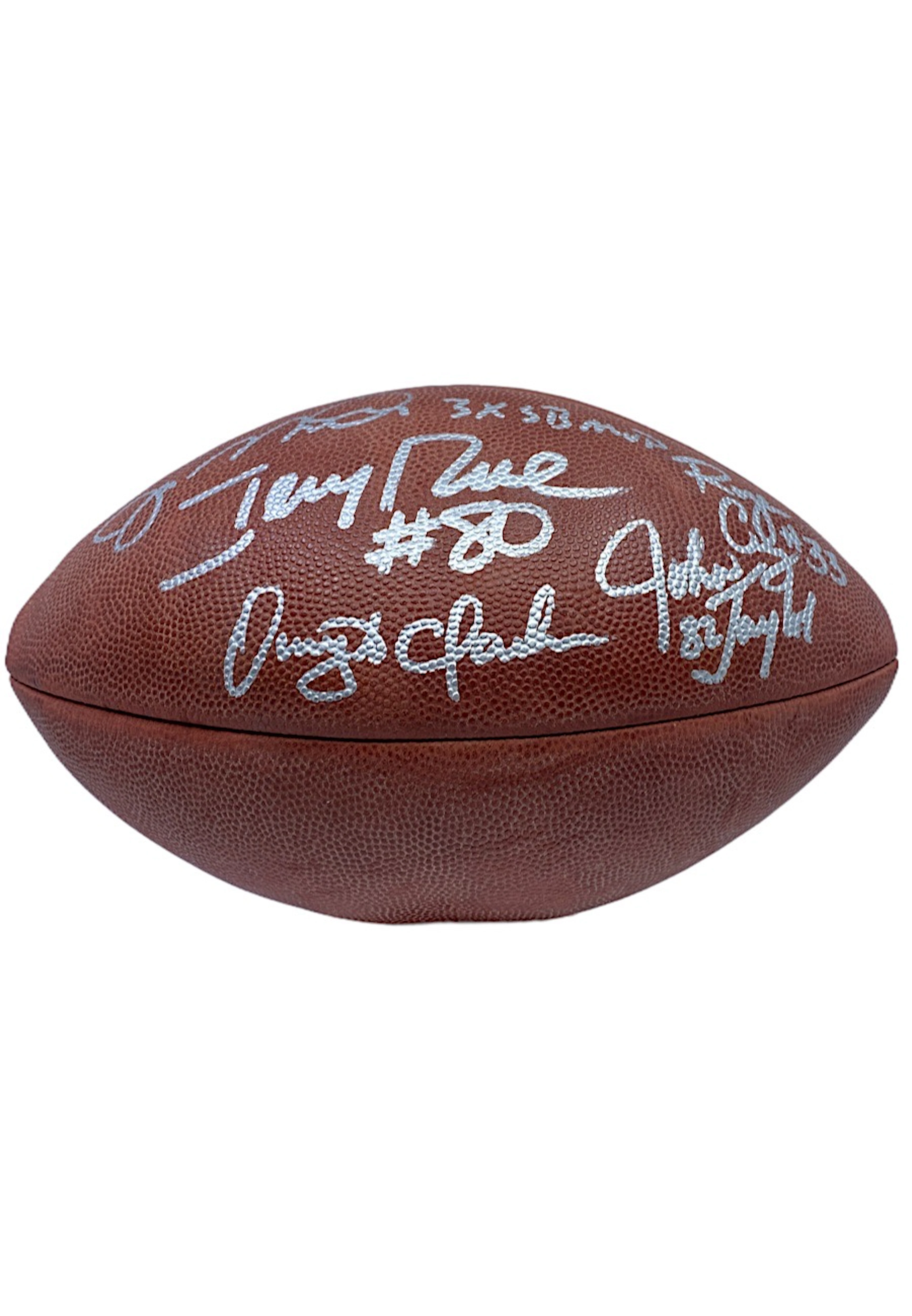 SF 49ers Hall Of Famers & Stars Multi Signed Football - Montana