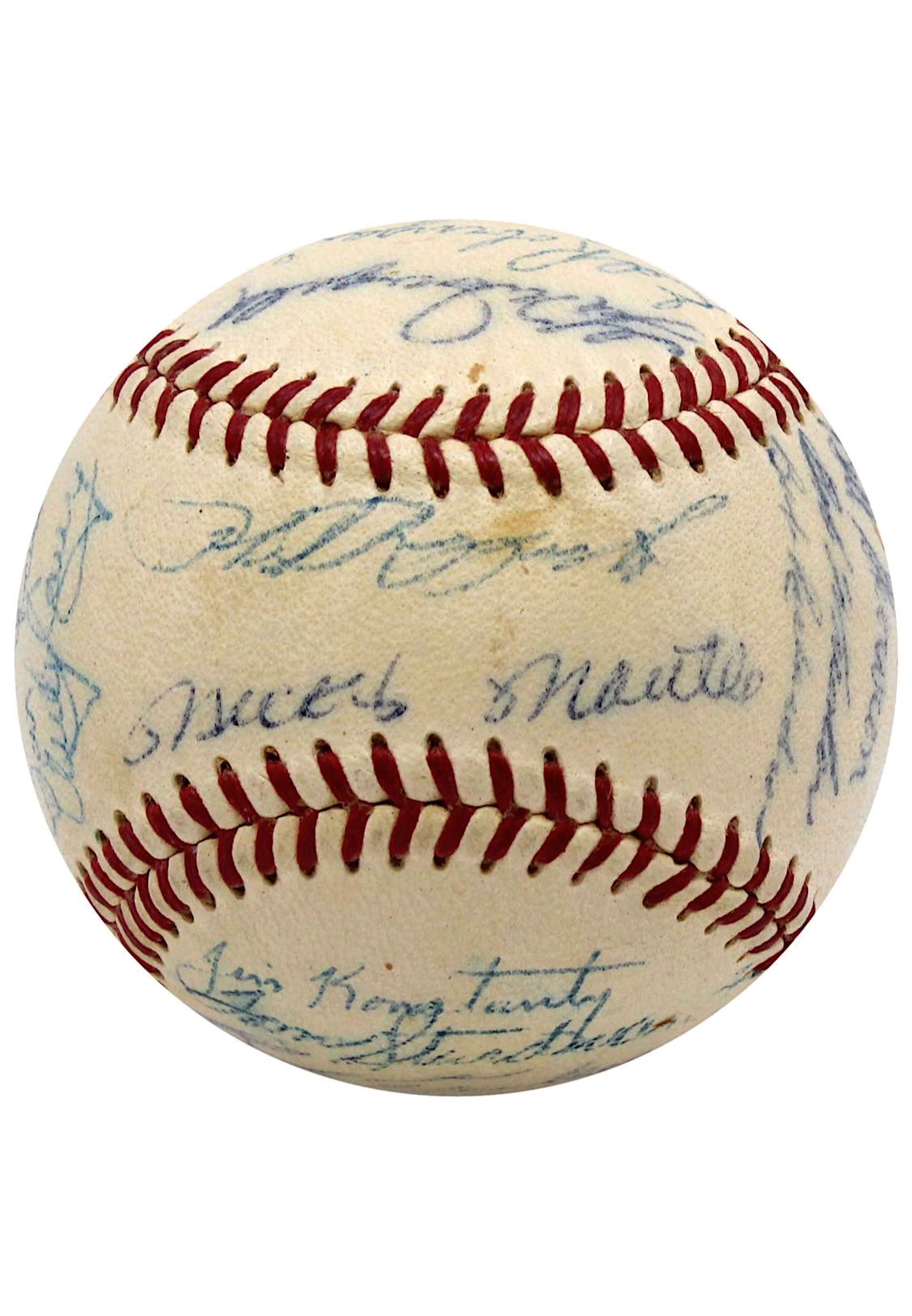 1955 NY Yankees Team-Signed OAL Baseball (AL Champions)