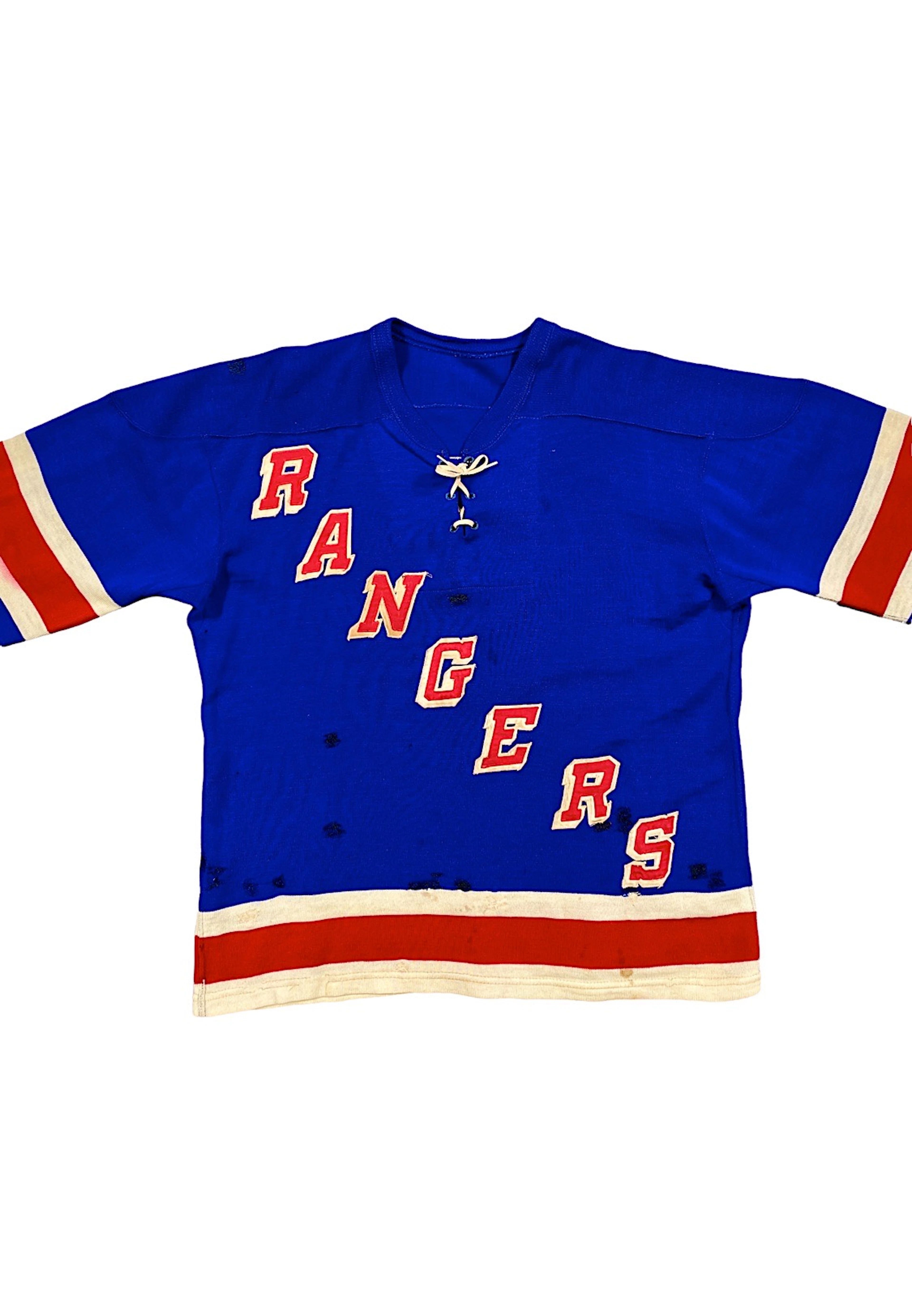 1950s Wally Hergesheimer/Gerry Foley NY Rangers Game-Used...