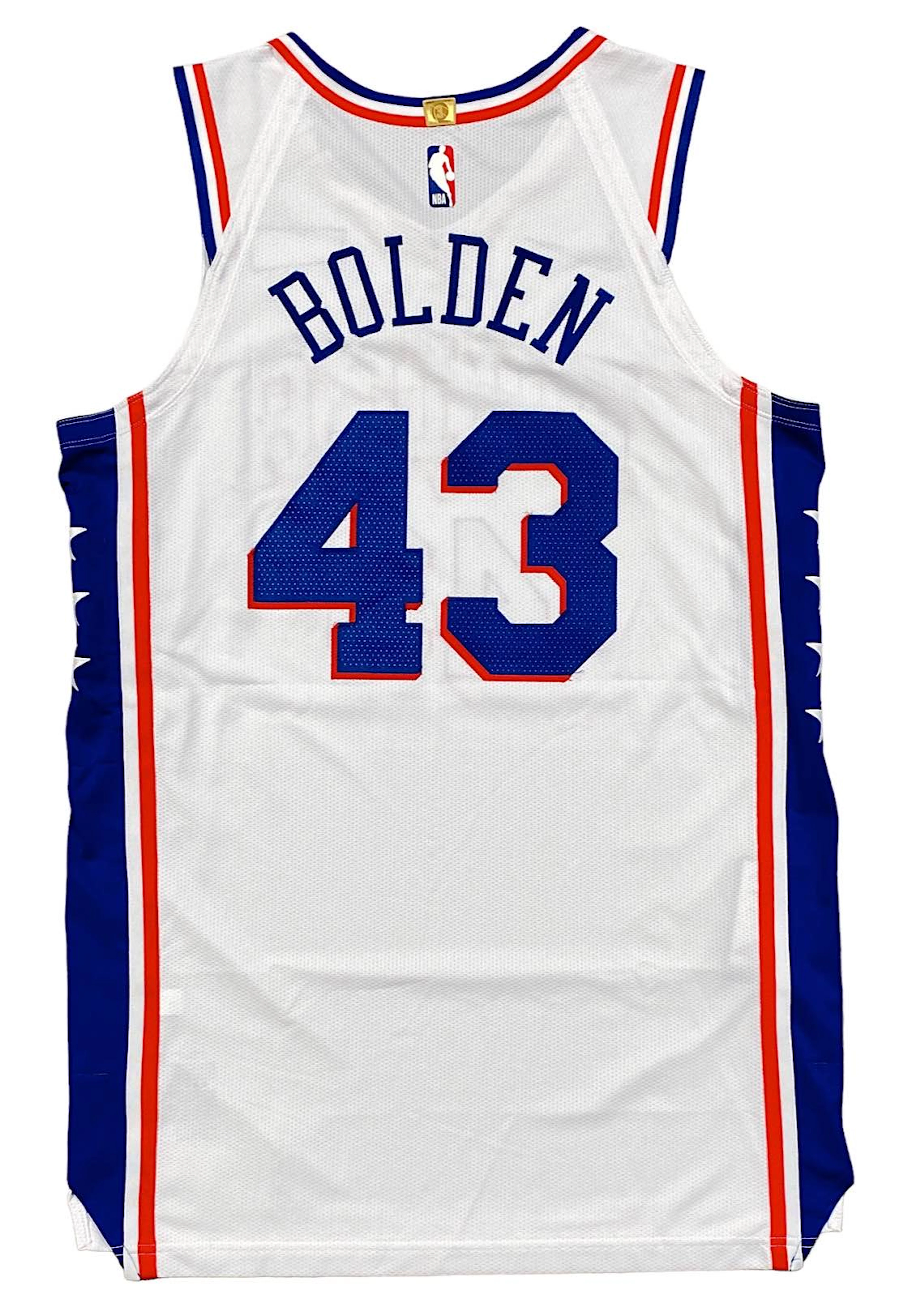 2019-20 Jonah Bolden Philadelphia 76ers Game-Used Jersey...