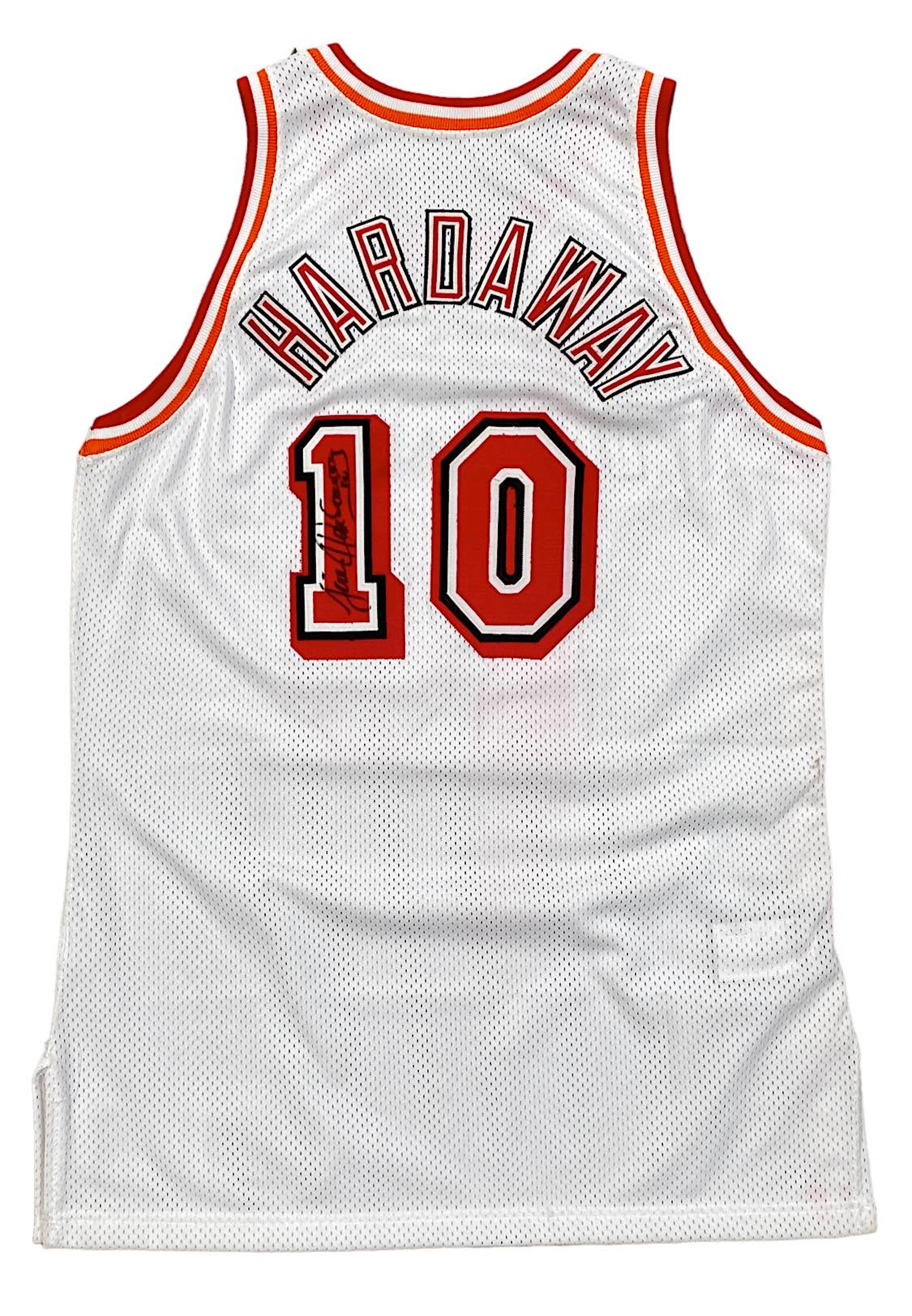 1996-97 Tim Hardaway Miami Heat Game-Used & Signed Home Jersey