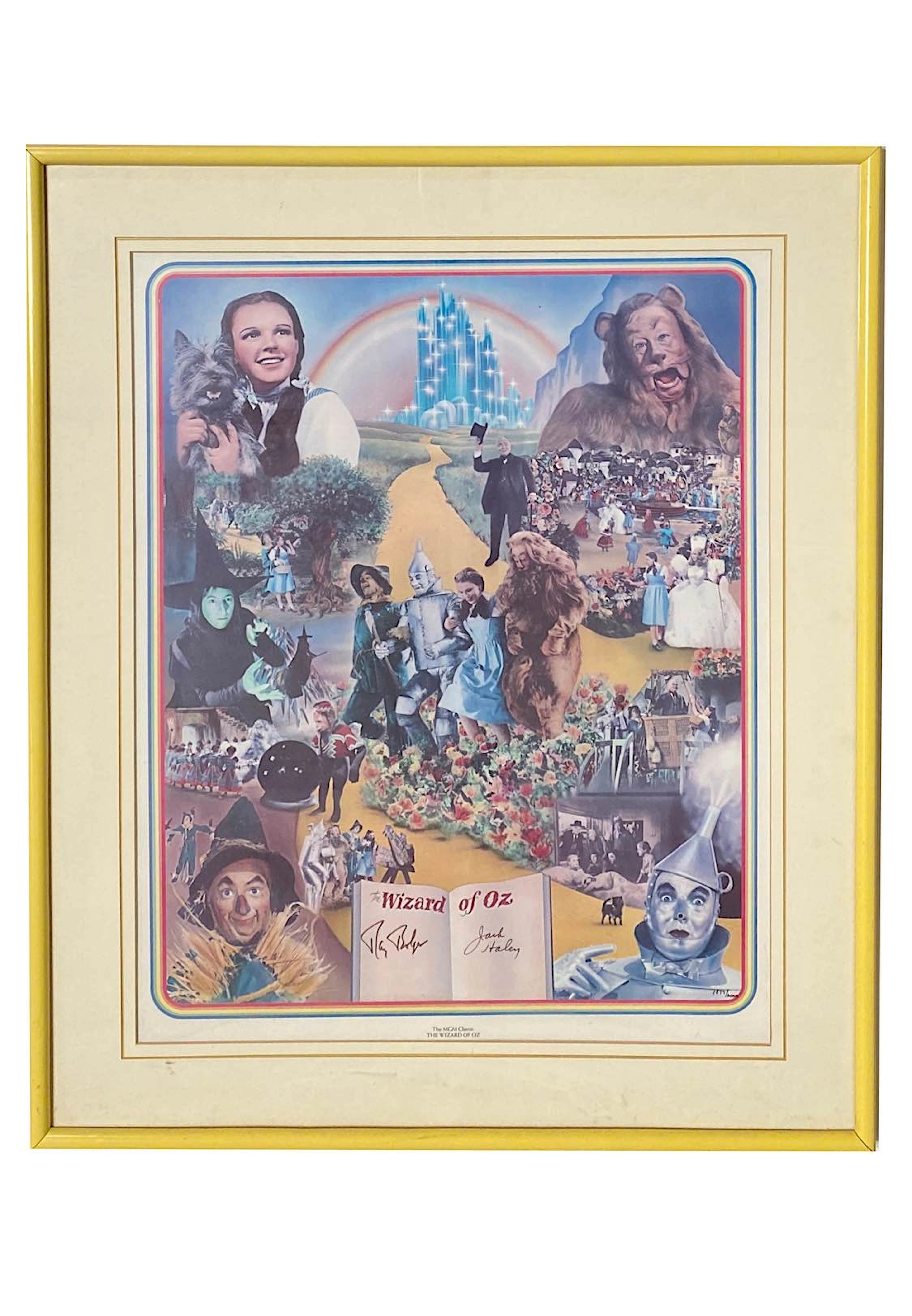 "The Wizard Of Oz" Multi-Signed Framed Display & Signed Cuts (6)