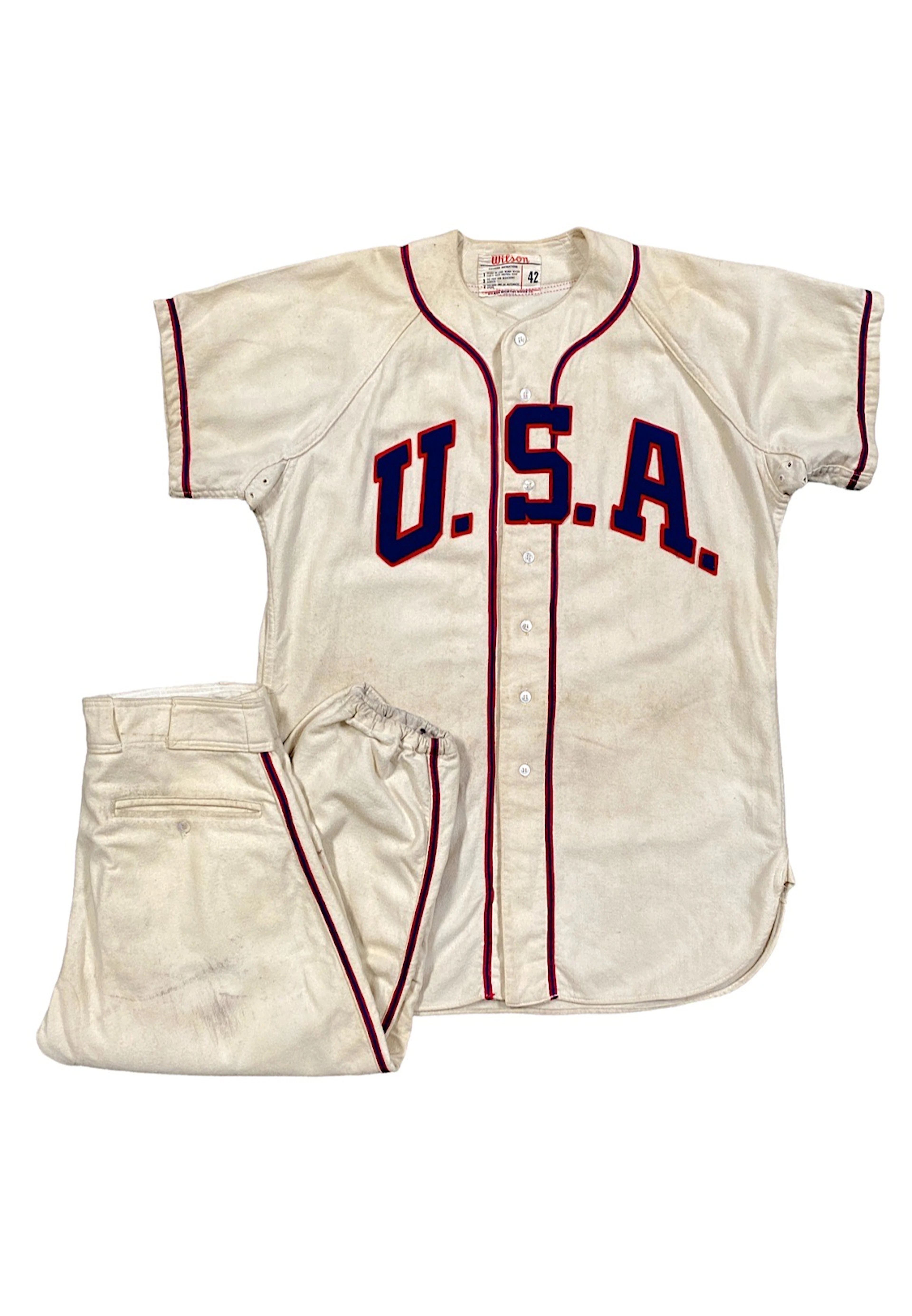 1959 Jack McCartan Team USA Game-Used Pan American Games...
