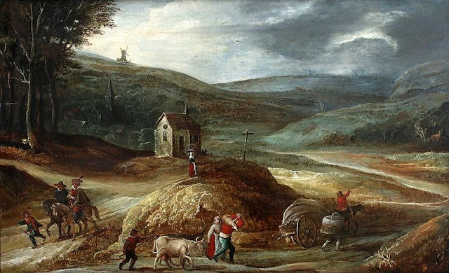 Omgeving Joos de Momper (II) (1564-1635) A mountainous landscape