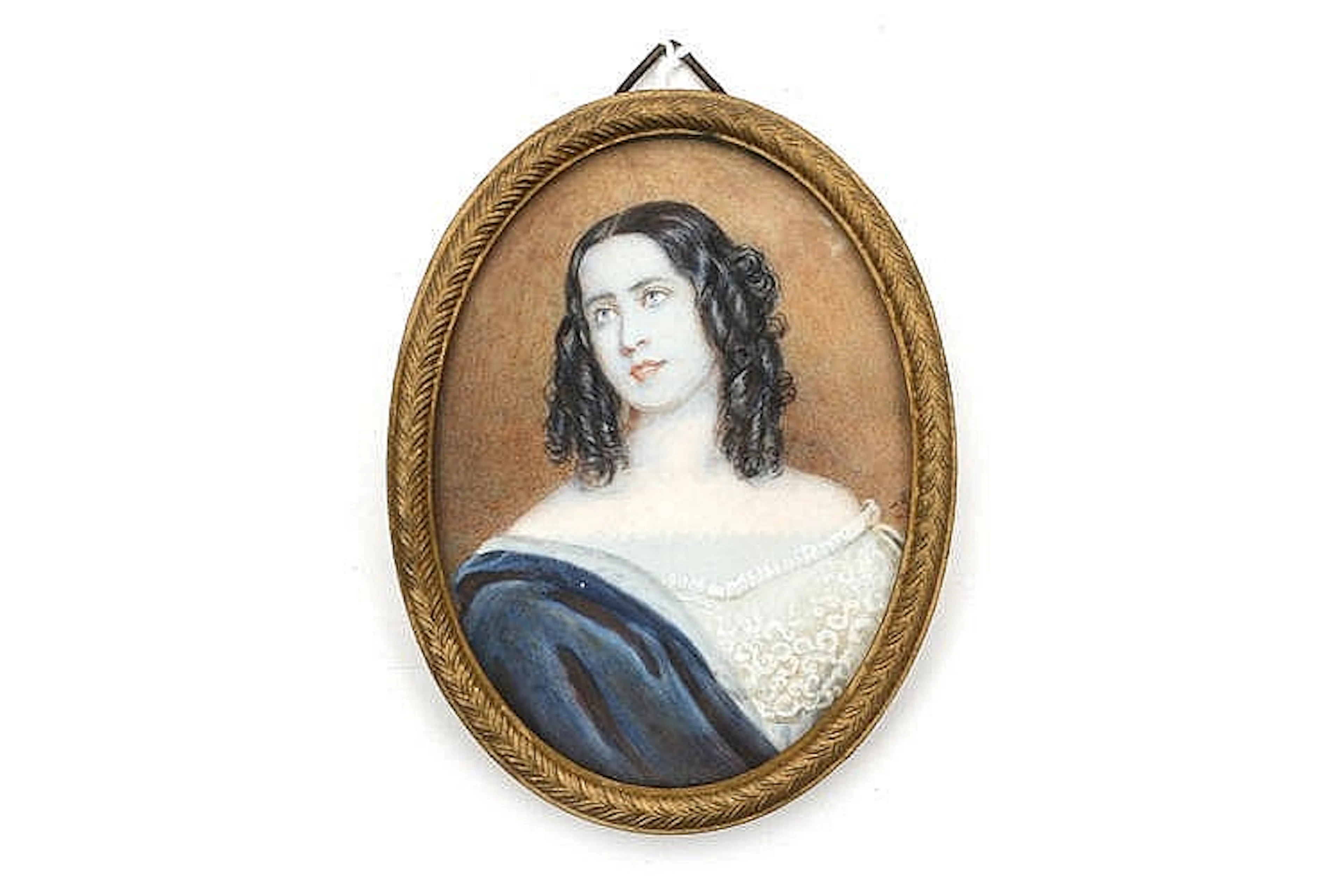 Josef Karl Stieler (1781-1858) - An oval portrait miniature on ivory